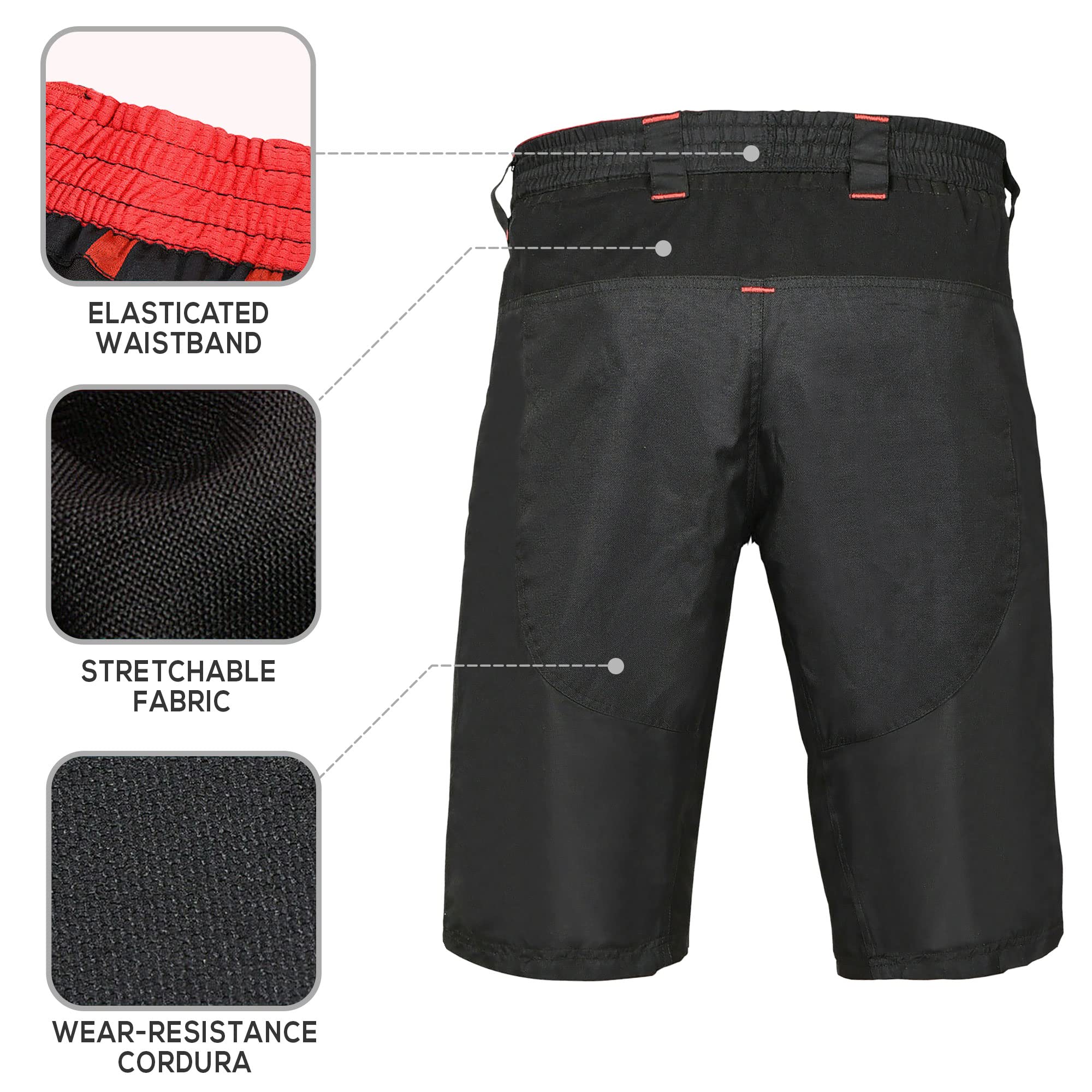 Best Mountain Bike MTB Shorts with Secure Pockets - Single Tracker for Men & Women | Perfect for Trail Riding, Cycling & Outdoor Adventures