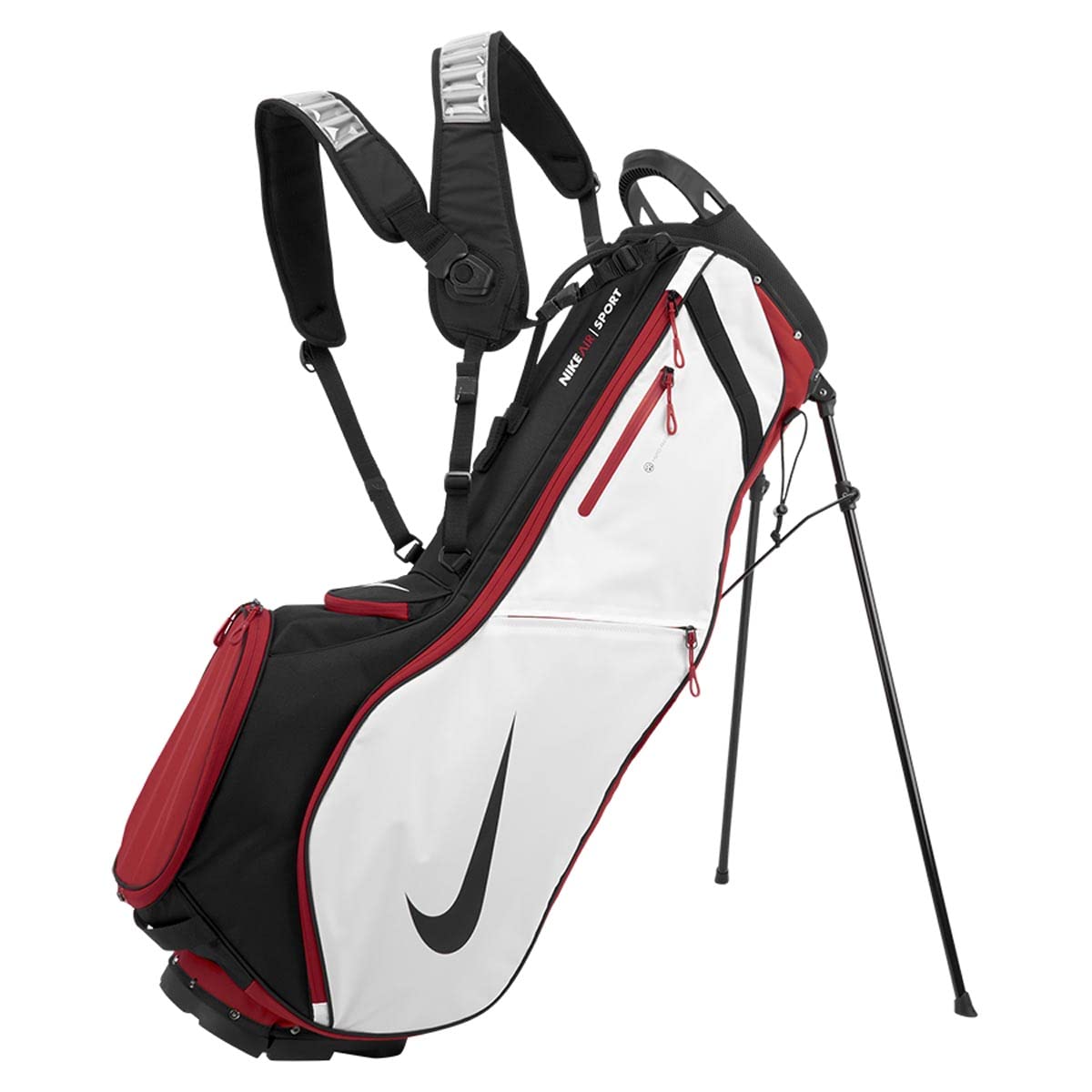 Nike Air Sport 2 Golf Bag - Lightweight Stand Bag with 5-Way Divider, Red/Black | Perfect for Golfers, Tournaments & Practice Sessions