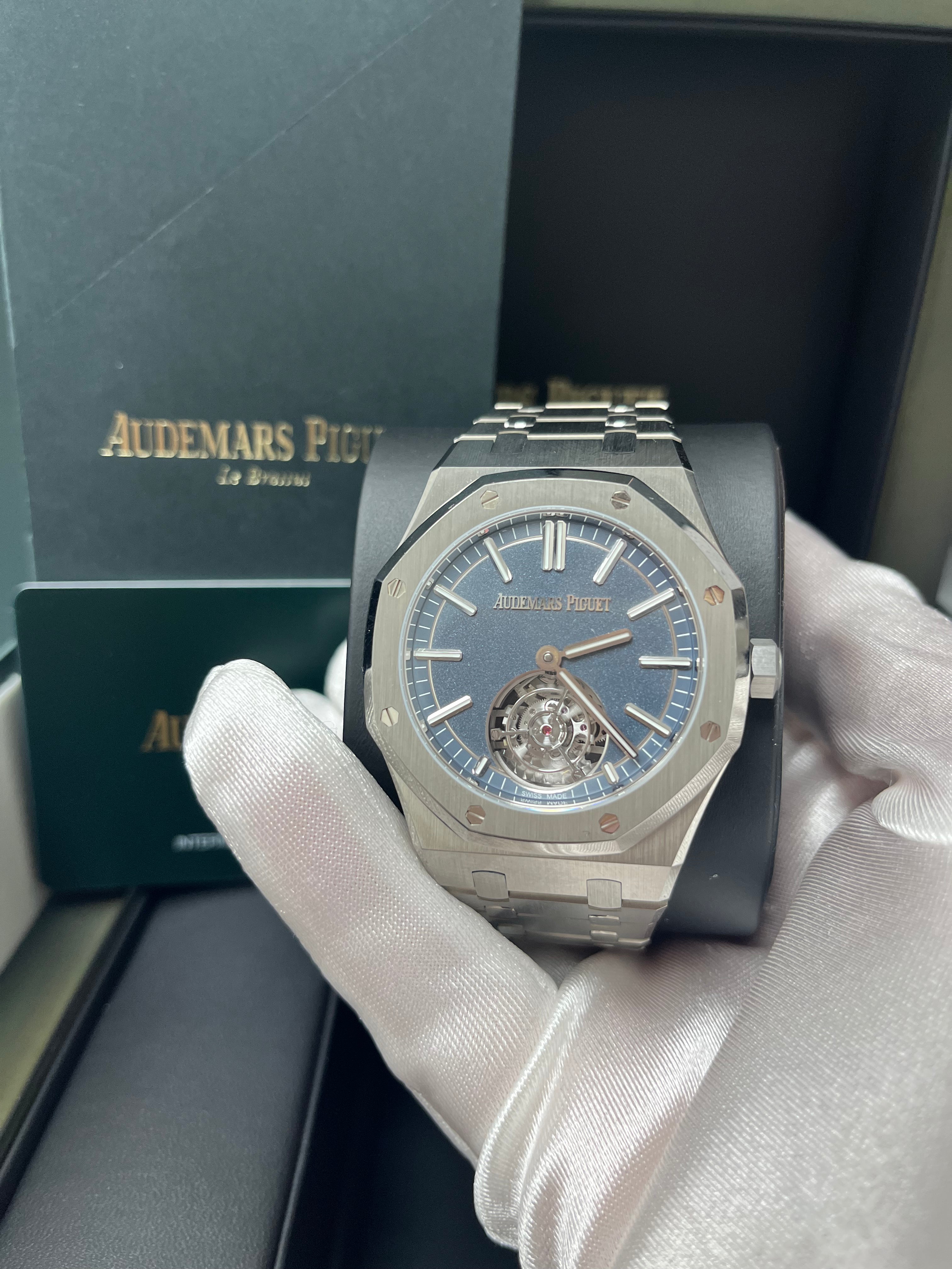 Audemars Piguet Royal Oak 50th Anniversary Selfwinding Flying Tourbillon Watch 26730TI.OO.1320TI.01 - Luxury Automatic Men's Timepiece for Collectors & Special Occasions