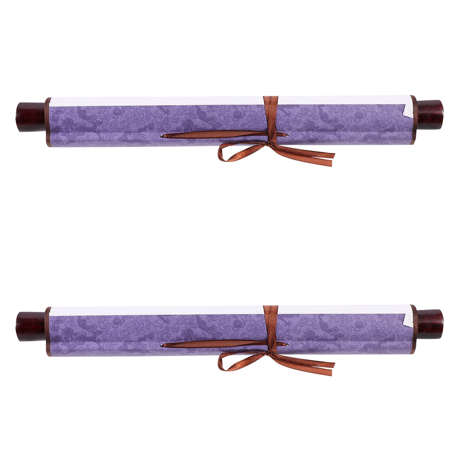 Premium Chinese Calligraphy Paper - 2pcs Blank Xuan Hanging Scrolls for Sumie & Brush Painting | Traditional Art Wall Decor | Home Studio & Gift Use