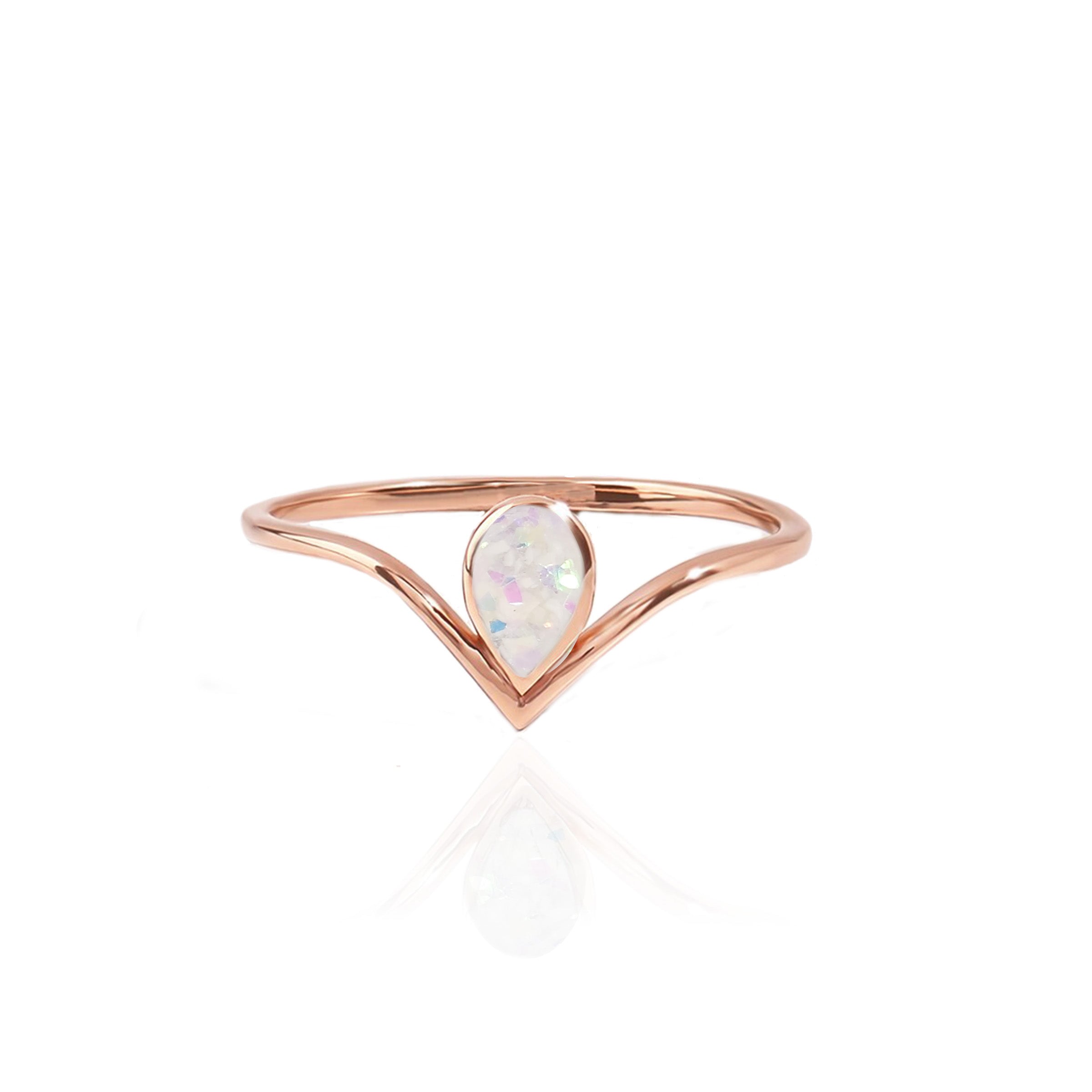 Ashes Ring - Elegant Memorial Jewelry for Loved Ones | Perfect for Remembrance, Sympathy Gifts & Special Occasions