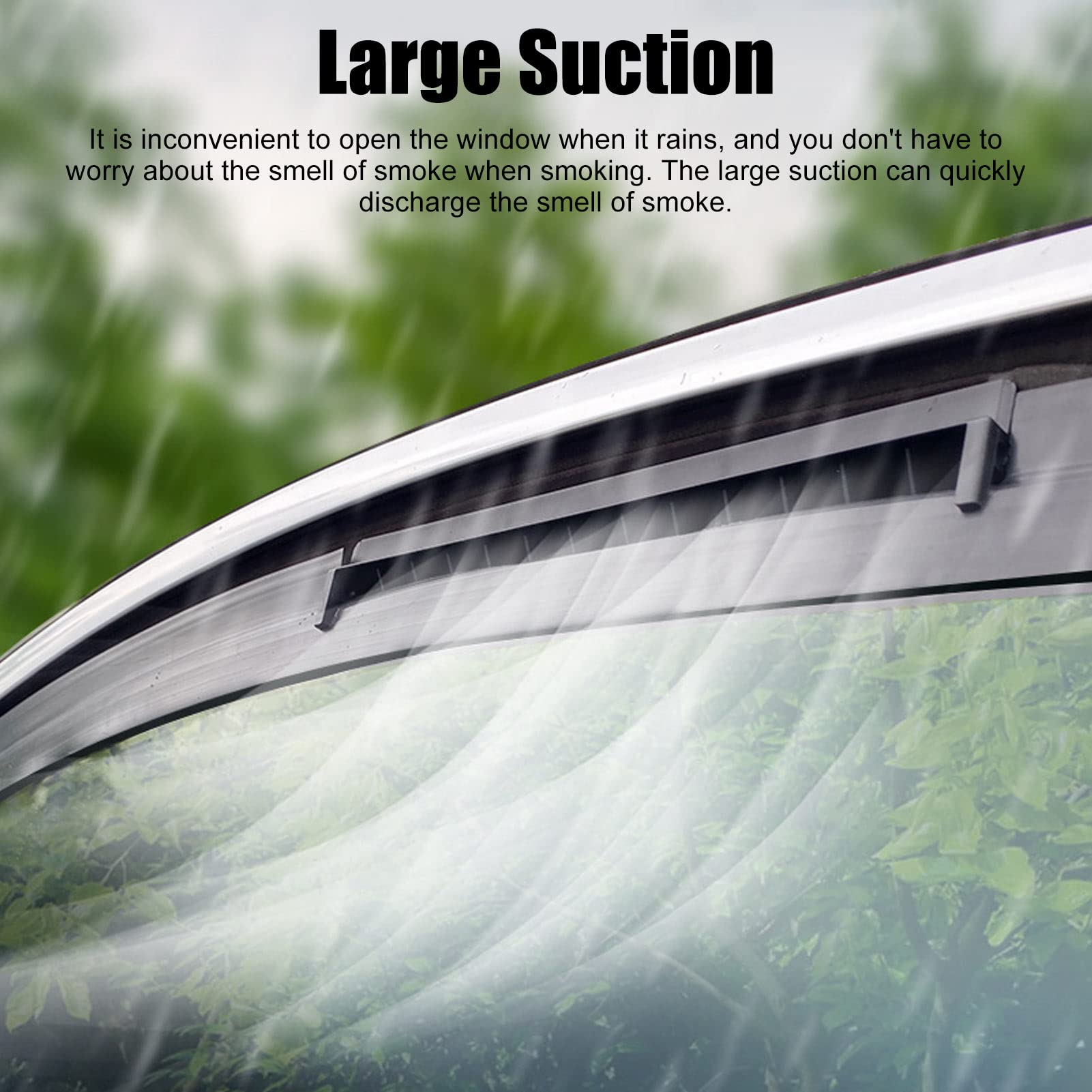 Solar Powered Car Exhaust Fan - USB Car Radiator Fan with 2 Speed Levels & Low Noise | ABS Material Black | Perfect for Electric Vehicle Ventilation & Air Circulation | Ideal for Road Trips, Parking & Hot Weather Use