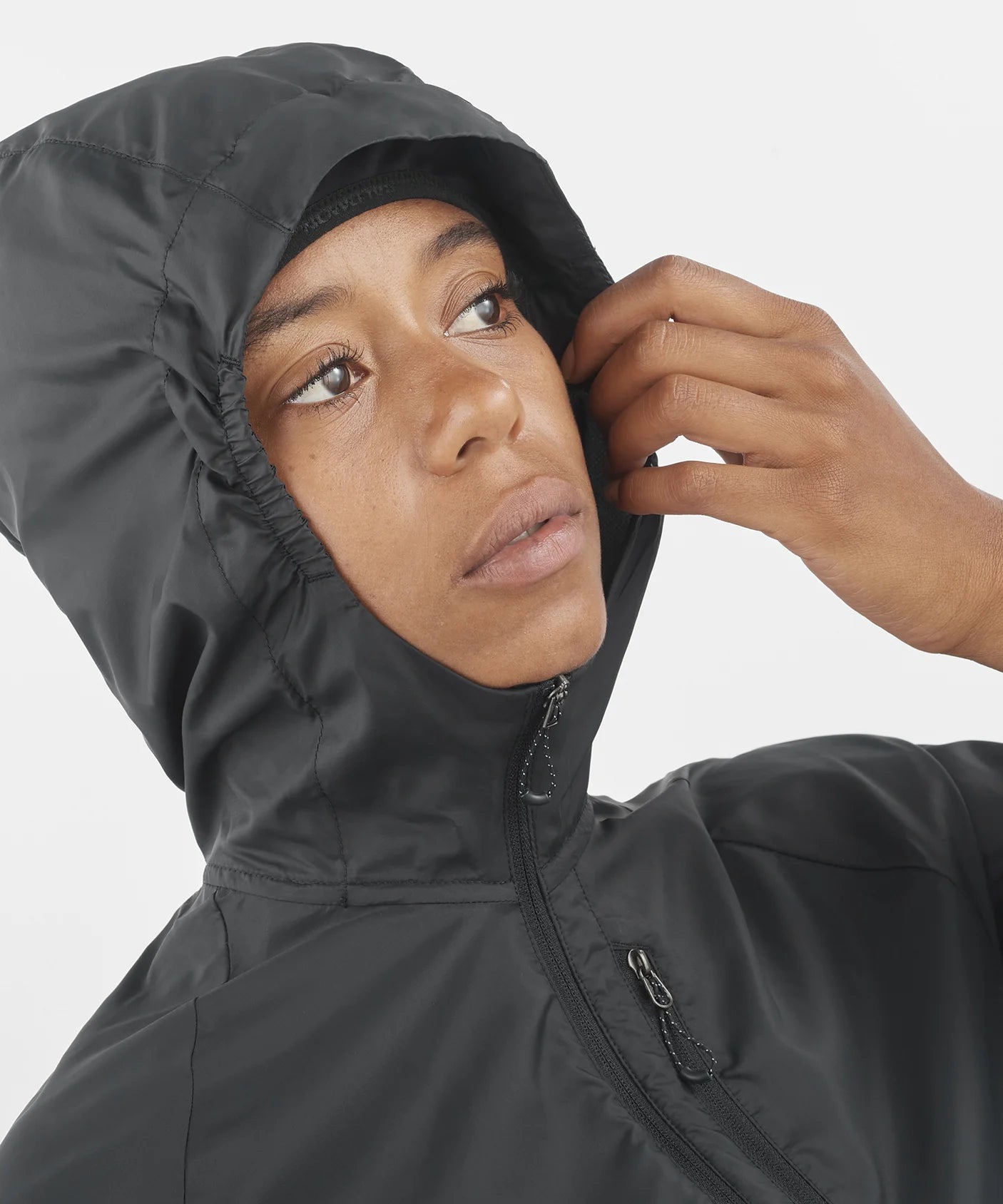 Bonatti Women's Cross Wind Jacket Hoodie - Lightweight Waterproof Windbreaker for Hiking, Running & Outdoor Activities