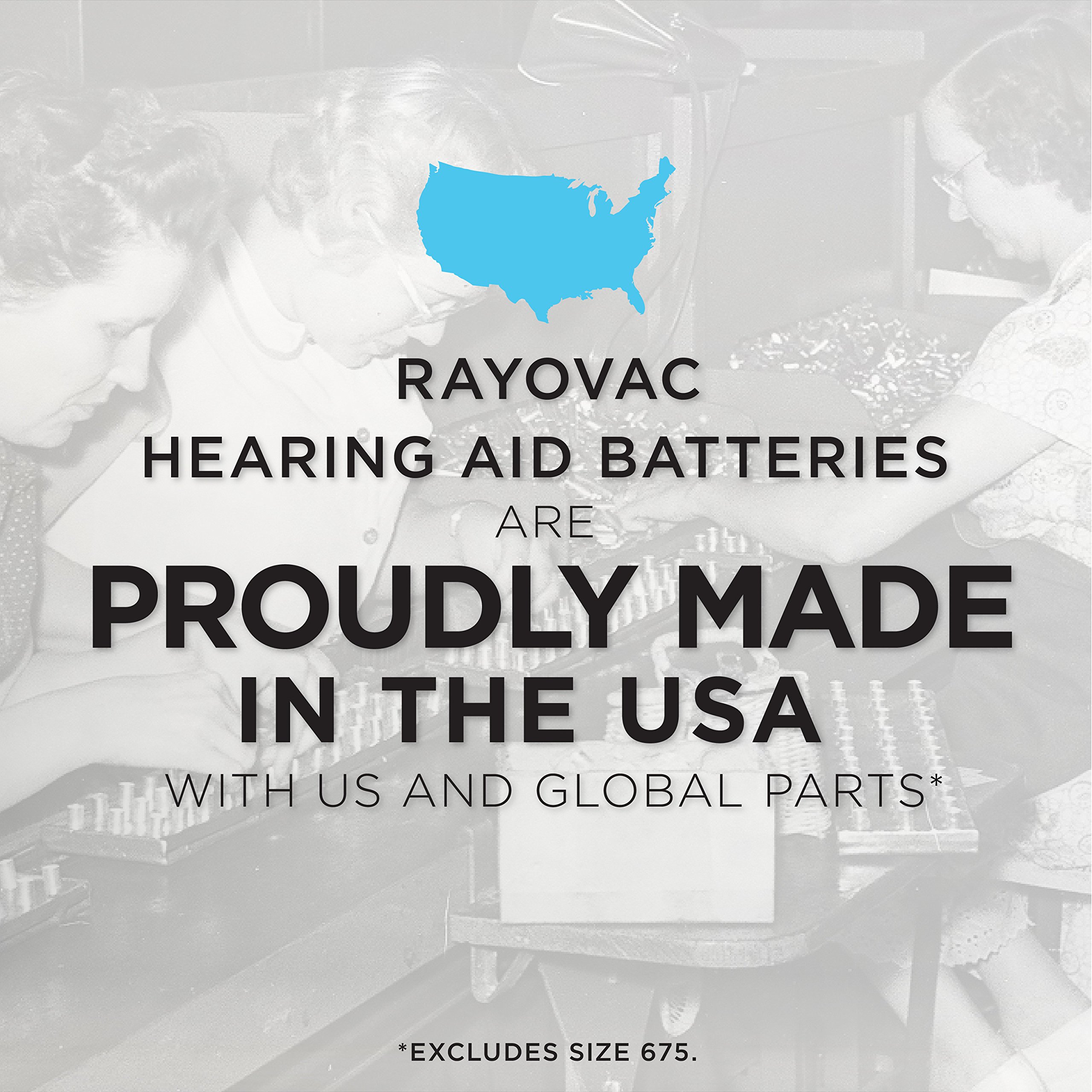 Rayovac Size 13 Hearing Aid Batteries - 8 Pack, Mercury-Free Zinc Air Power (L13ZA-8ZM) | Long-Lasting for Better Hearing | Perfect for Travel & Daily Use