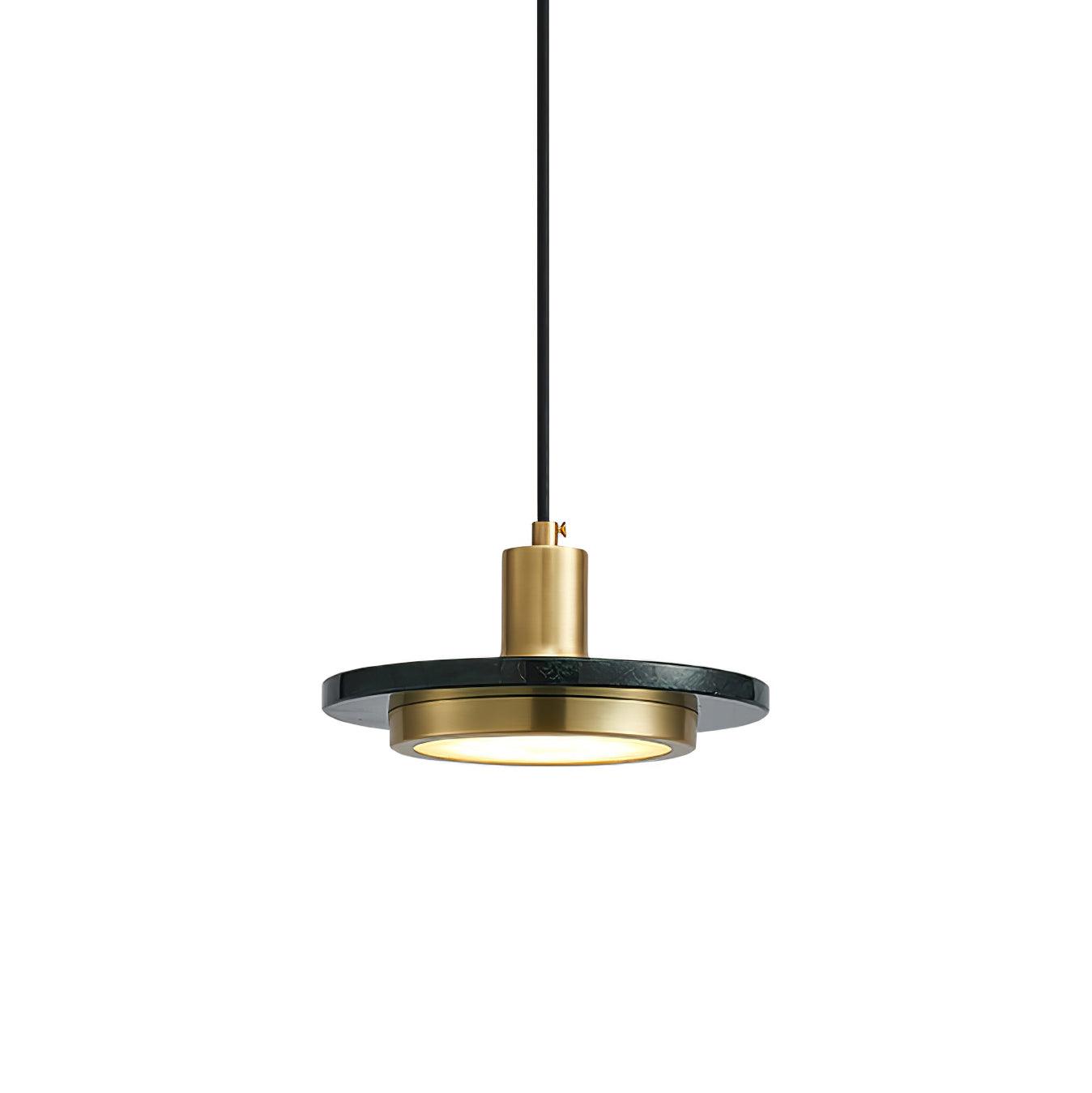 Modern Double Circle Pendant Light Fixture - Industrial Chic Hanging Lamp for Kitchen Island, Dining Room & Living Room Decor
