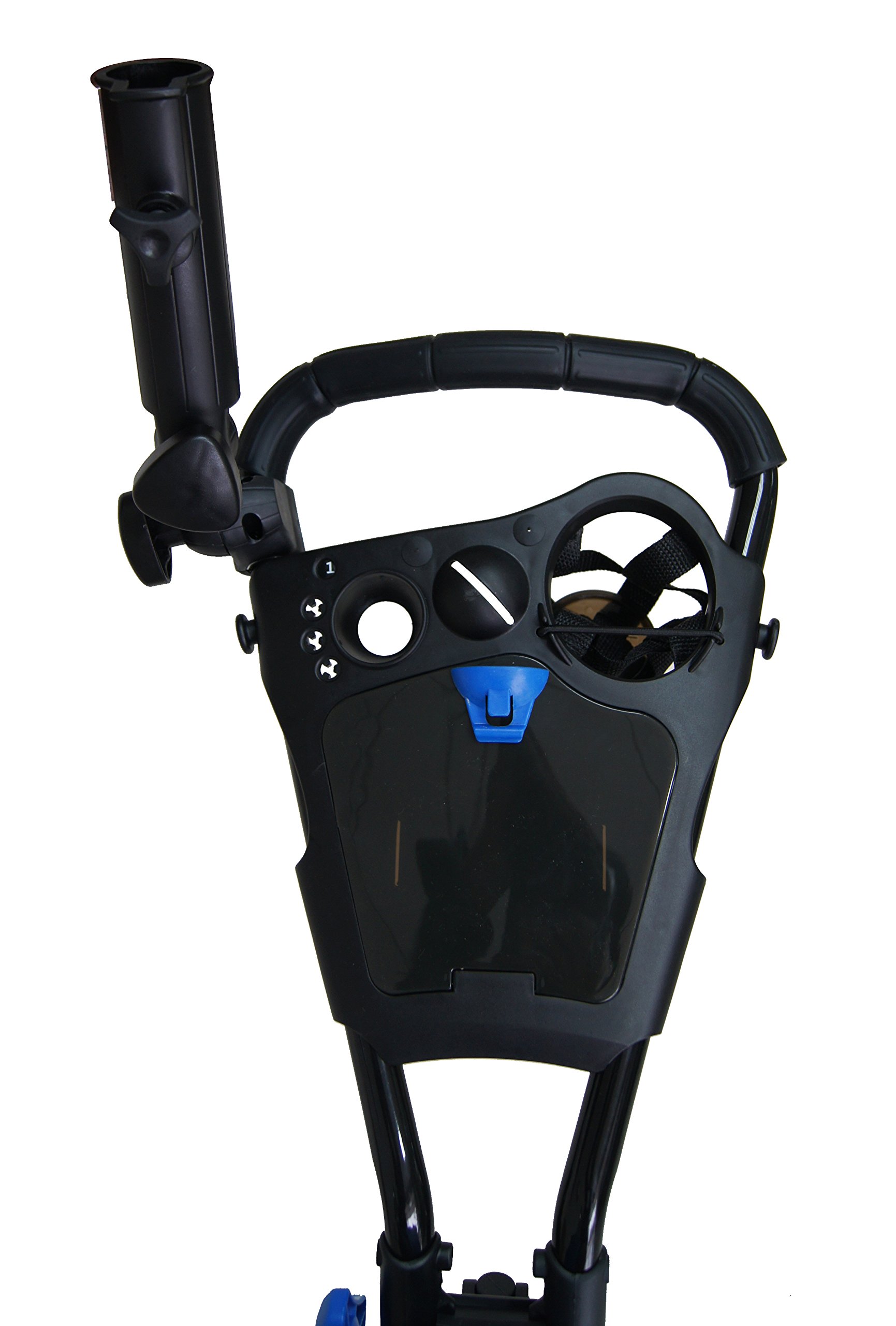 Premium 3-Wheel Golf Push Cart with Foot Brake - 1-Second Quick Fold, Adjustable Handle & Umbrella Holder | Lightweight Aircraft Aluminum Frame | Beverage Holder & Storage | Perfect for Golf Courses & Outdoor Sports