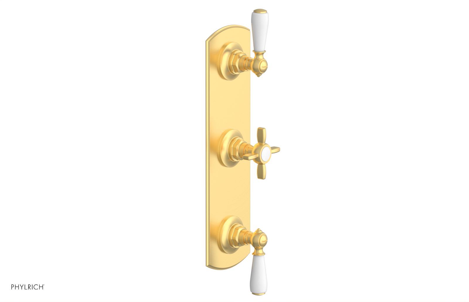 Jamestown Thermostatic Shower Valve with Dual Volume Control - White Accents (Model 4-740) | Perfect for Modern Bathroom Renovations & Spa-Like Shower Experiences