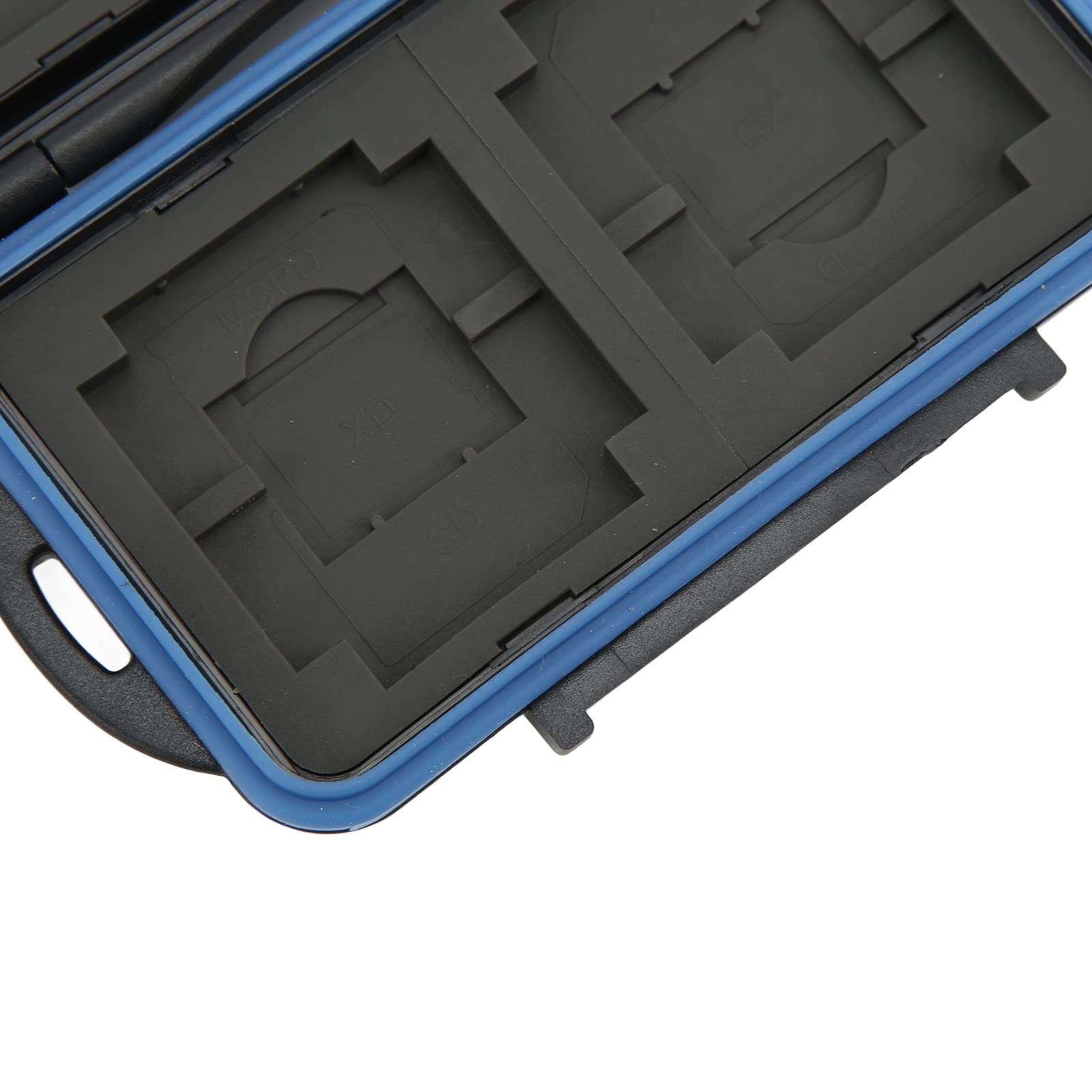 Shockproof Waterproof Memory Card Case - Large Capacity Storage for 4 CF/SD/XD/MSPD Cards | Portable & Dustproof Organizer for Photographers & Travelers