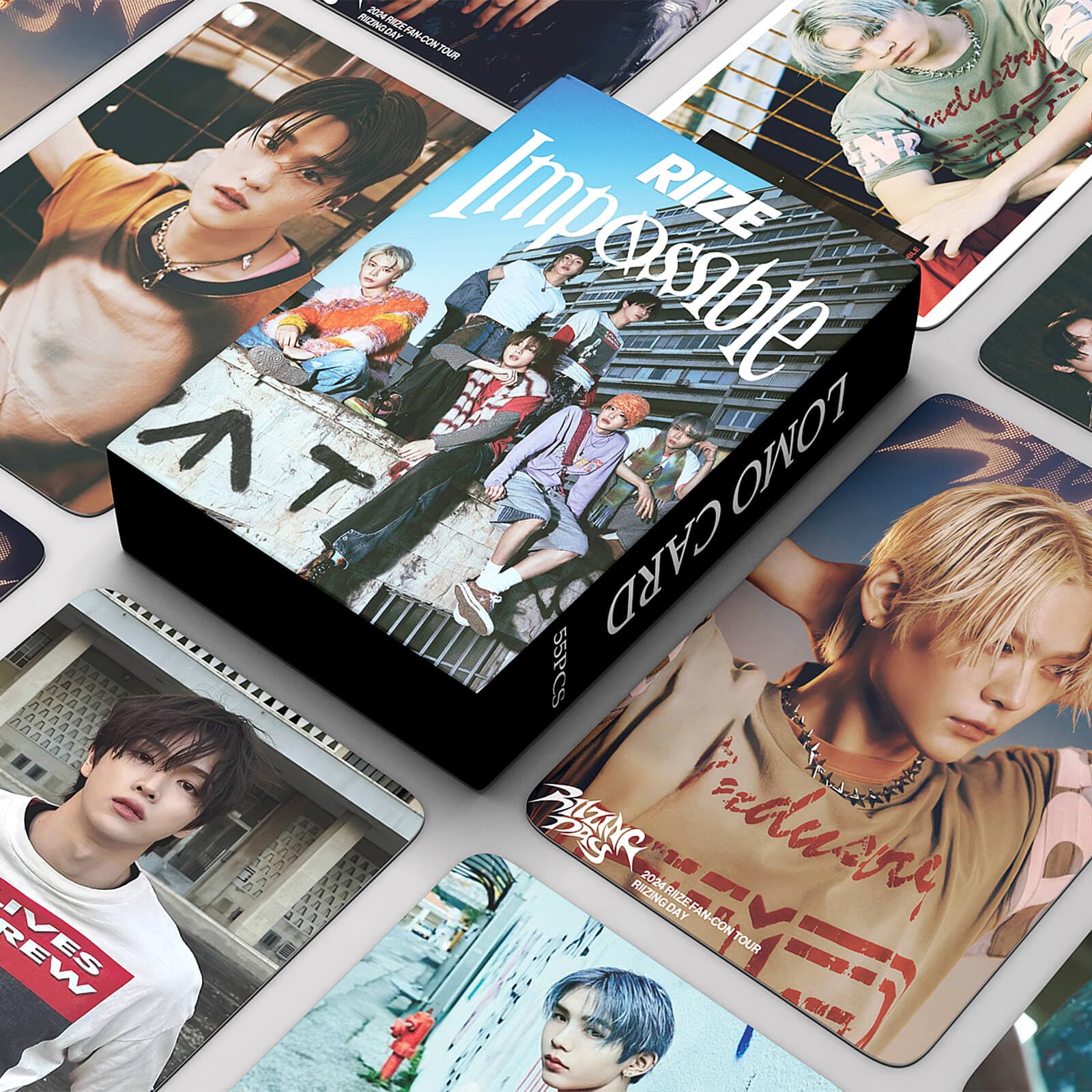 RIIZE Photocards Set - 55PCS Impossible Album Lomo Cards | Official KPOP Merchandise & Collectibles for RIIZE Fans | Perfect for Photo Albums, Fan Meetings, and KPOP Collections