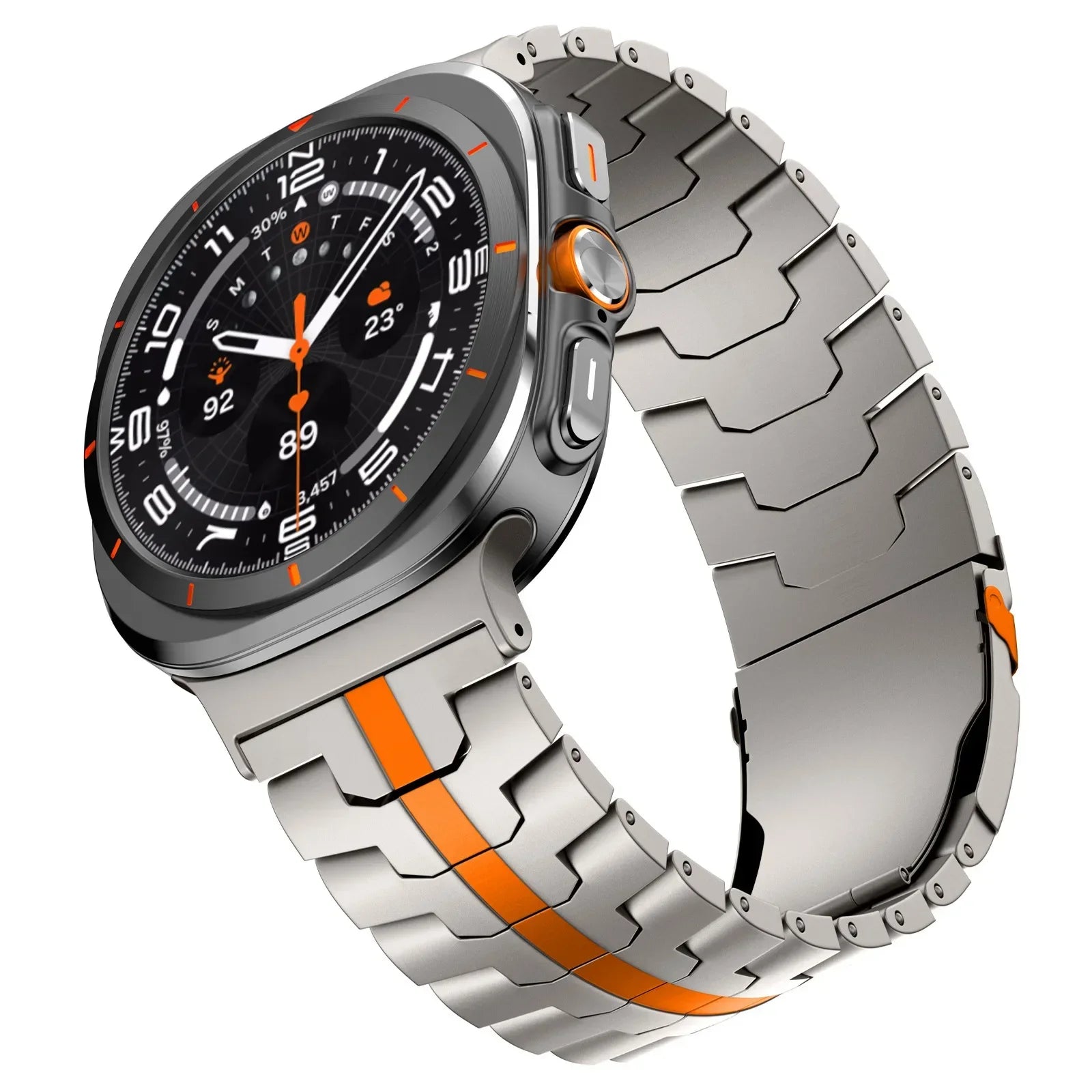 Premium Stainless Steel Band for Samsung Galaxy Watch Ultra - Durable & Stylish Smartwatch Strap for Men, Workout, Outdoor & Everyday Wear