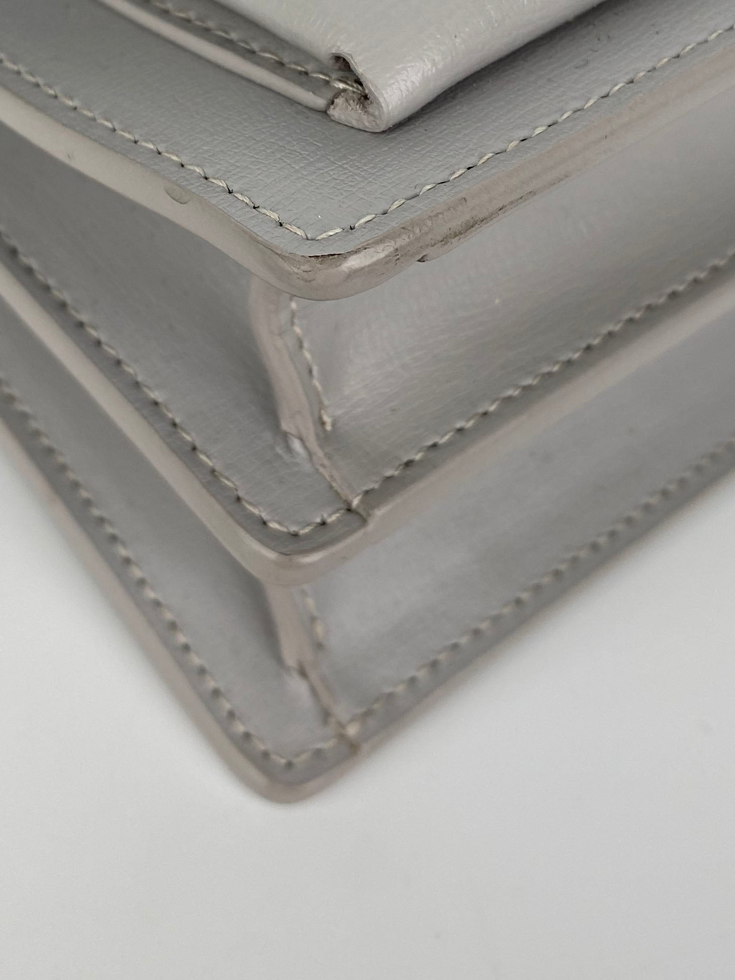 Saint Laurent Granite Grey Medium Sunset Bag - Luxury Designer Shoulder Bag for Women | Perfect for Work, Evening Events & Travel
