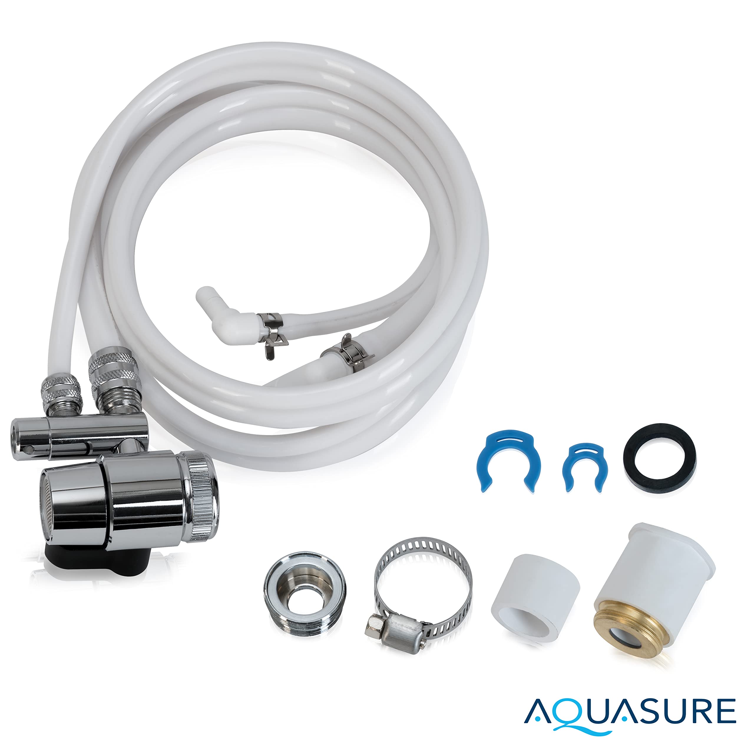 Aquasure Dash Series Countertop Water Filter System - 0.1 Micron Ultra-Filtration for Clean Drinking Water (White) | Perfect for Home, Office & RV Use