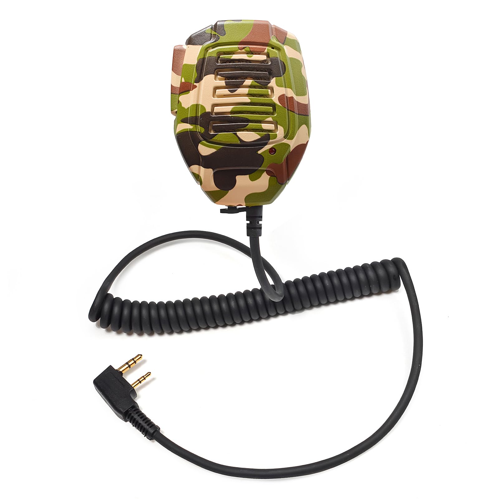 HYS 2-Pin Shoulder Speaker Microphone with 3.5mm Audio Jack - Compatible with BF-F8HP, UV-5R, BF-888s, Kenwood RT Series Radios - Hands-Free Communication for Security, Construction & Outdoor Activities
