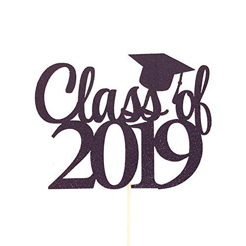 2019 Graduation Cake Topper - Congrats Grad Cake Decorations for Class of 2019 - Perfect for Graduation Parties, Cakes & Celebrations