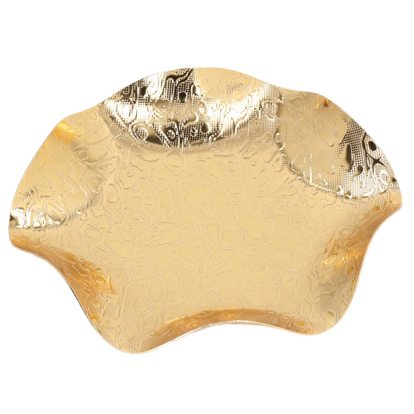Golden Stainless Steel Fruit Bowl - Handcrafted Electroplated Smooth Surface for Parties, Weddings, and Home Decor | Elegant Serving Bowl for Fruits, Snacks, and Centerpieces