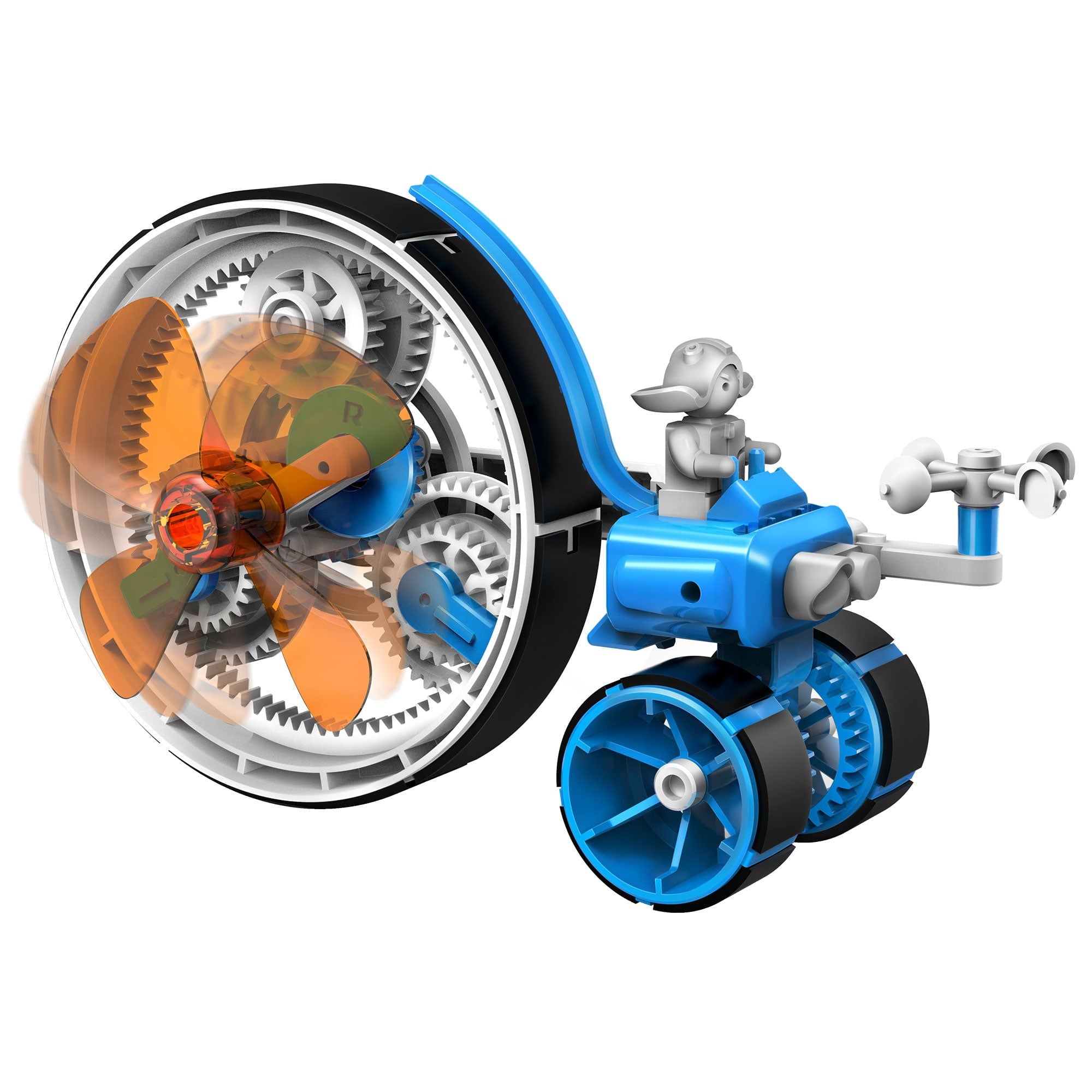 WindBots: 6-in-1 Wind Powered STEM Building Kit for Kids - Educational Science Toy for Home & Classroom Learning, DIY Windmill & Renewable Energy Projects