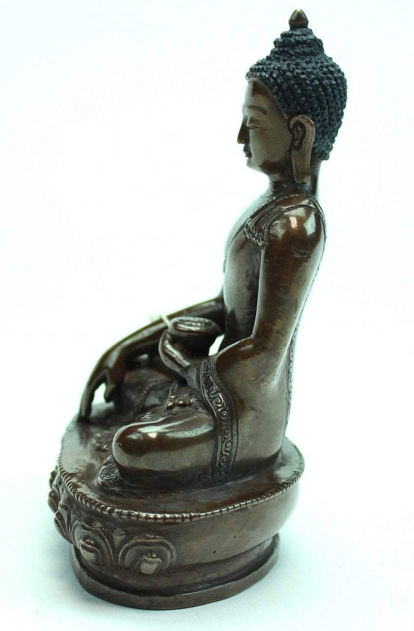 6 Inch Shakyamuni Buddha Statue - Handcrafted Bronze Meditation Sculpture for Home Altar, Yoga Studio & Spiritual Decor
