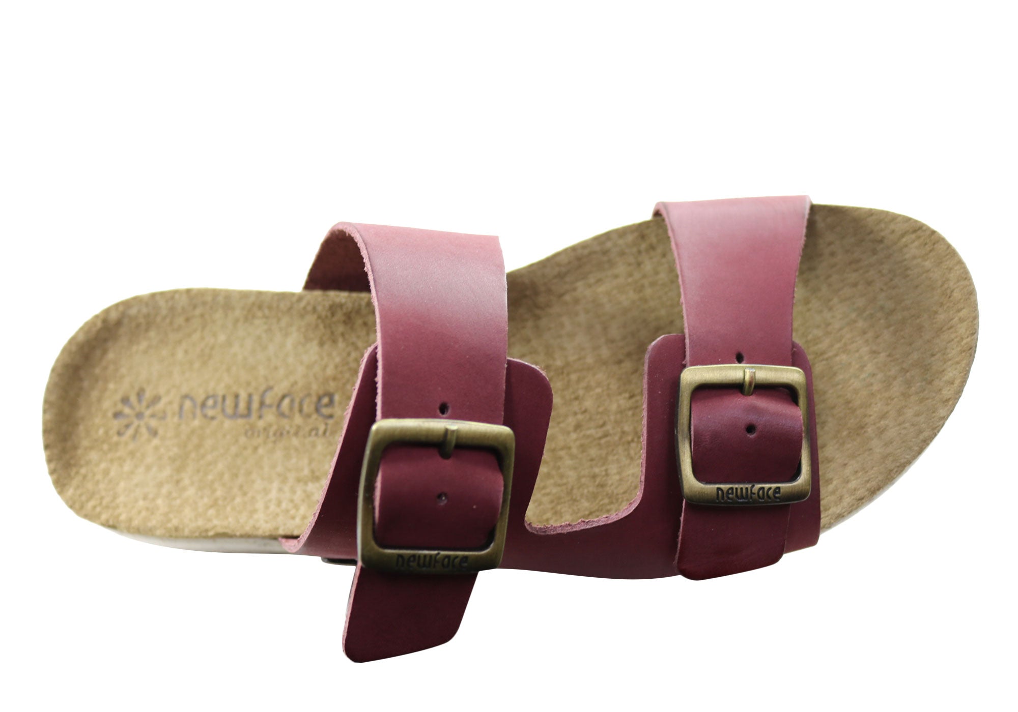 Lockia Women's Comfort Leather Slide Sandals - Handmade in Brazil - Perfect for Beach, Pool & Summer Casual Wear