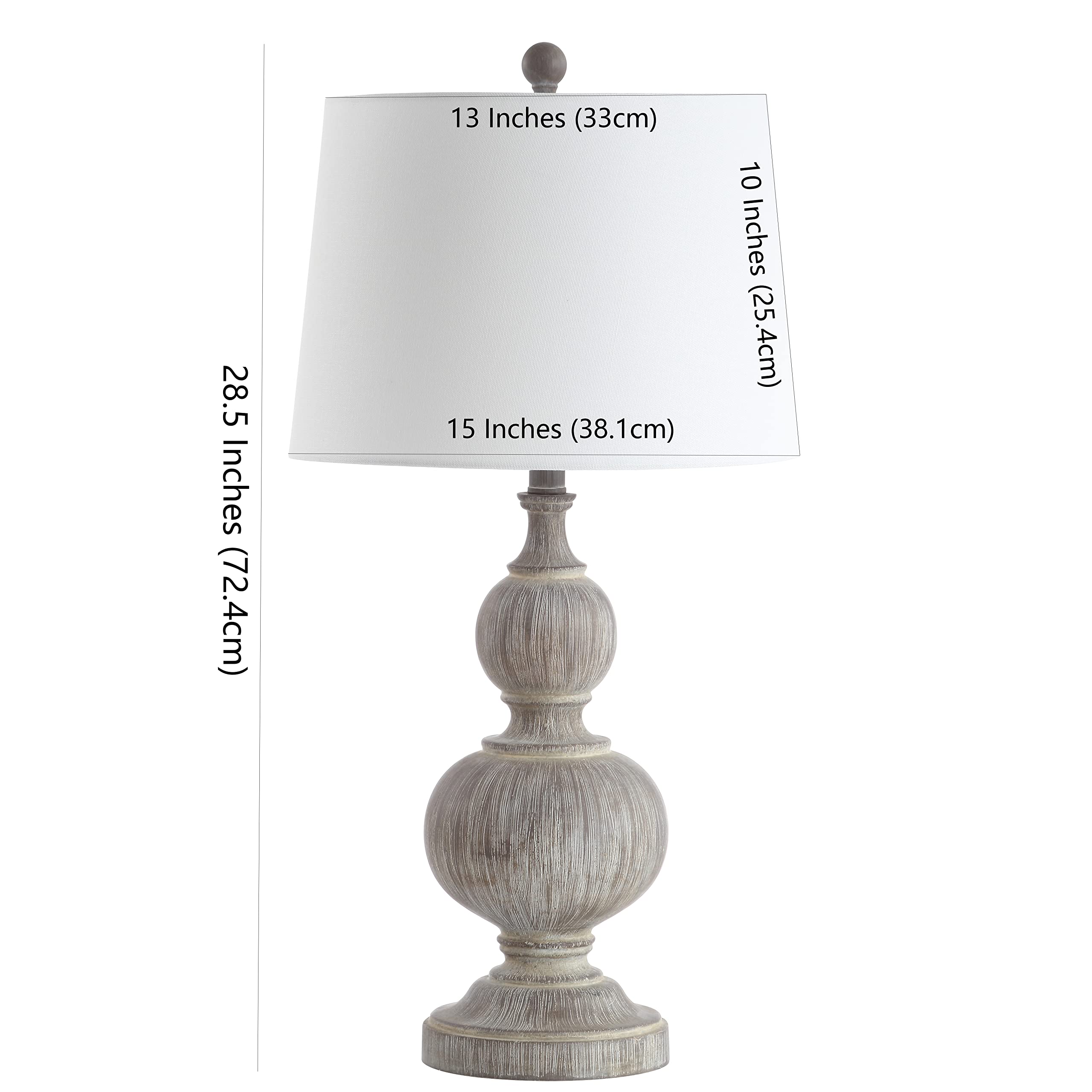 SAFAVIEH Ephraim Brown 29-inch Table Lamp Set of 2 with LED Bulbs - Modern Bedside Lighting for Bedroom, Living Room & Home Office - Perfect for Reading, Working & Ambient Decor