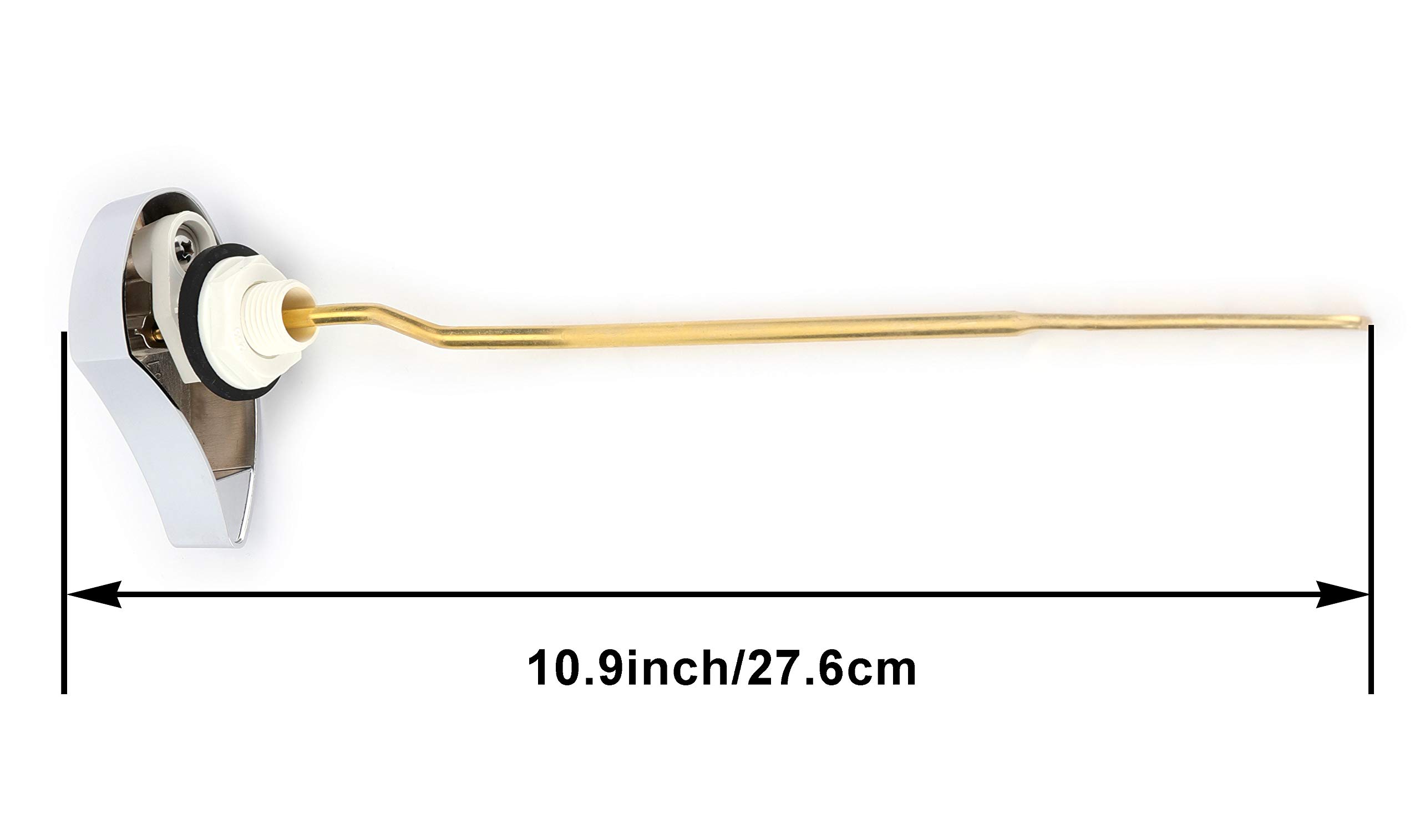 Side Mount Toilet Trip Lever - Chrome Flushing Handle Replacement for TOTO ST776SA THU068# THU004# - Durable Toilet Tank Repair Part - Perfect for Home Bathroom Renovation & Plumbing Maintenance