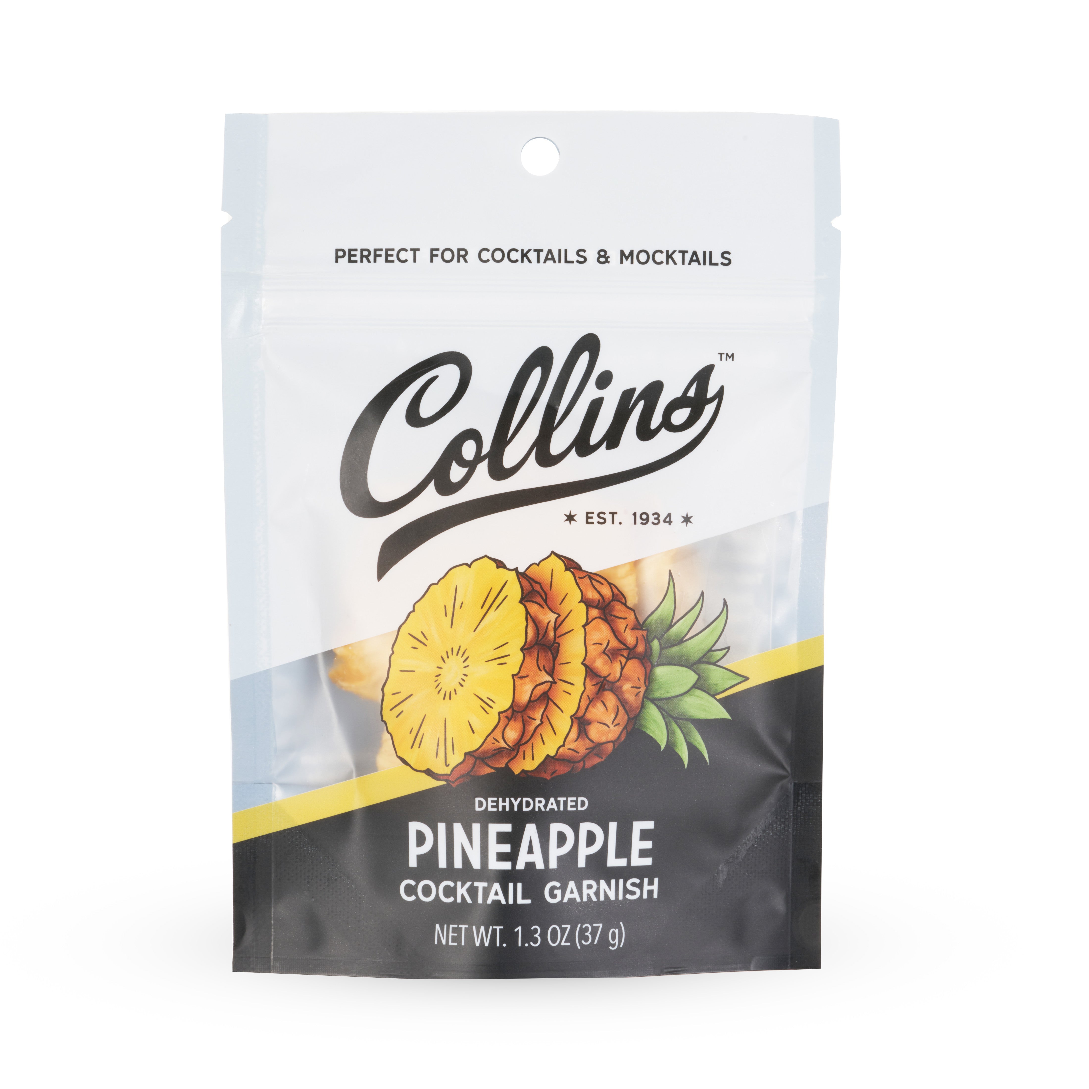Dehydrated Pineapple Slices for Cocktails - 1.3 oz Dried Pineapple Garnish for Drinks, Mocktails & Desserts - Perfect for Home Bars, Party Decor & Baking