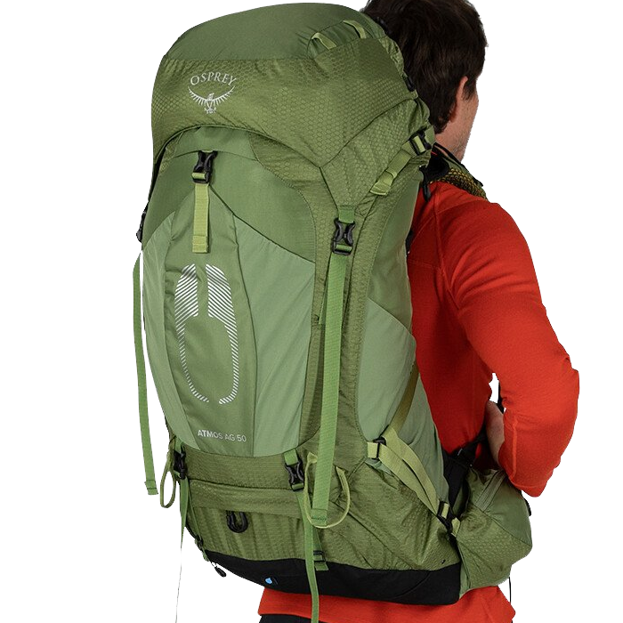 Osprey Atmos 50 Backpack - Lightweight Hiking Backpack for Men & Women - 50L Capacity, Adjustable Suspension, Ventilated Back Panel - Perfect for Camping, Trekking & Outdoor Adventures