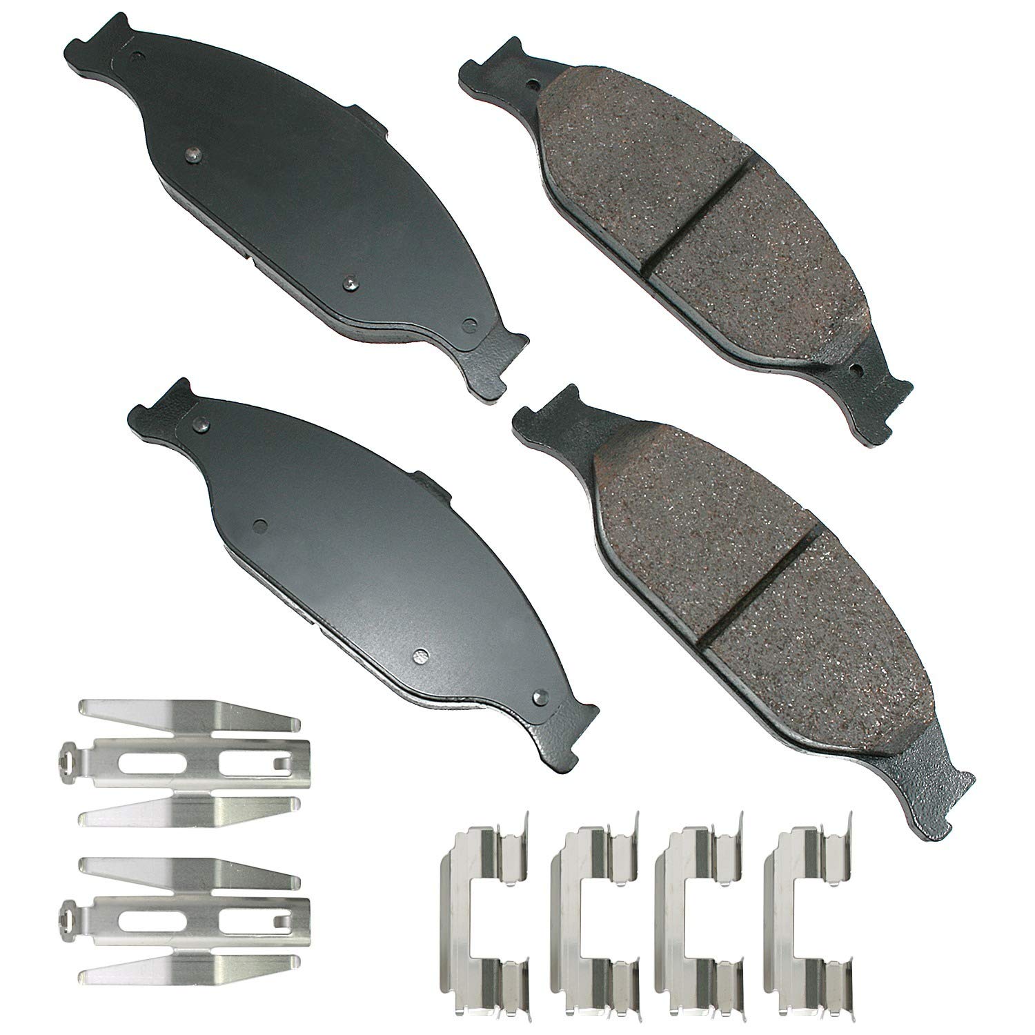 Akebono Ultra-Premium Ceramic Front Brake Pads - Low Noise & Dust-Free Performance for Cars, Trucks & SUVs | Smooth Stopping Power for Daily Commute & Highway Driving