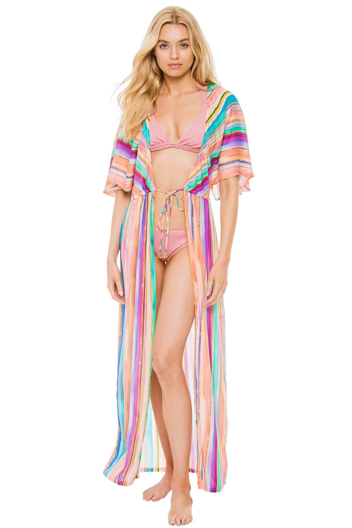 Stylish Long Open Tunic for Women - Lightweight Summer Cover Up - Perfect for Beach, Vacation & Casual Wear