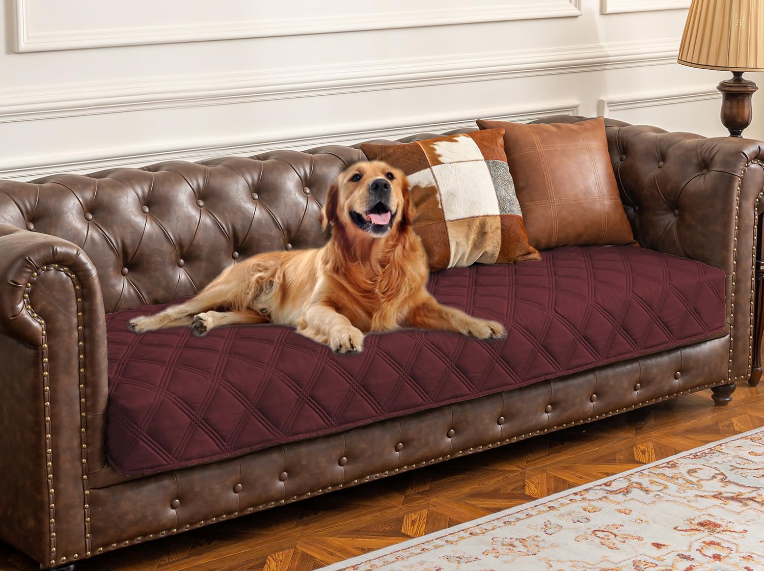 Ameritex Waterproof Dog Bed Cover - Non-Slip Pet Blanket for Furniture Protection, Couch & Sofa Protector | Ideal for Indoor Pets, Travel & Home Use