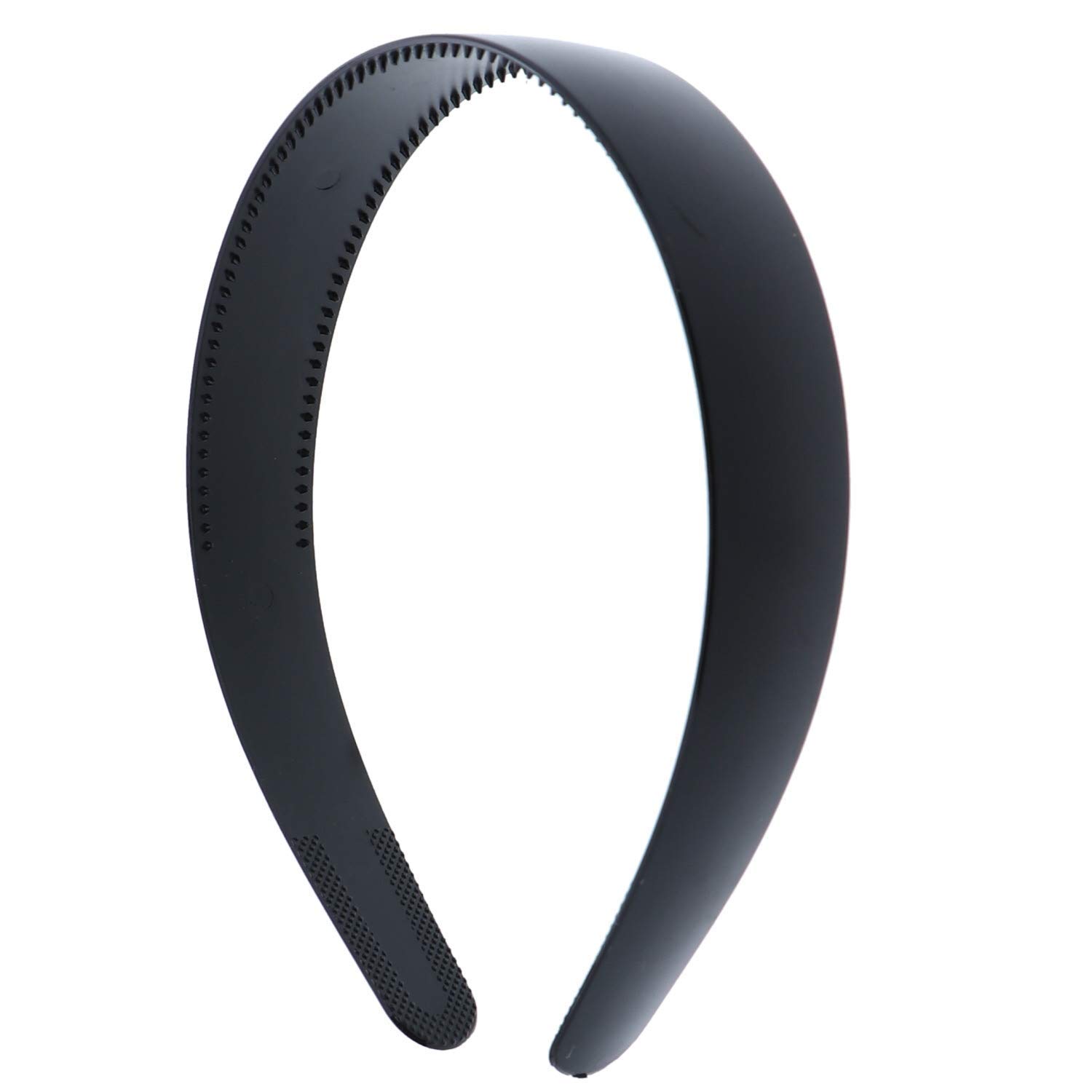 Non-Slip Plastic Headbands for Women & Men - 12 Pack Matte Hair Hoops - Perfect for Workouts, Yoga, Sports & Everyday Use