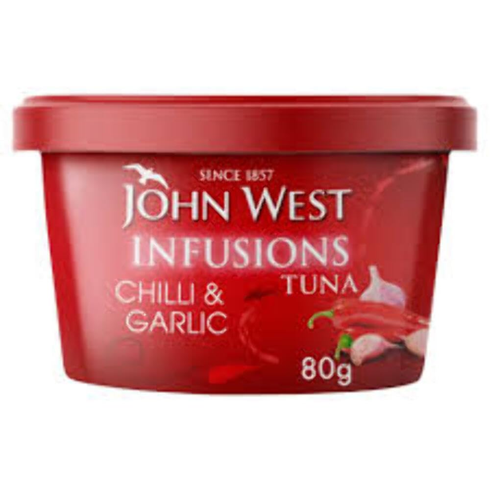 Premium Tuna Infusions with Chili & Garlic - 80g Jar | Gourmet Fish Topping for Salads, Pasta & Sandwiches | Keto & Paleo Friendly