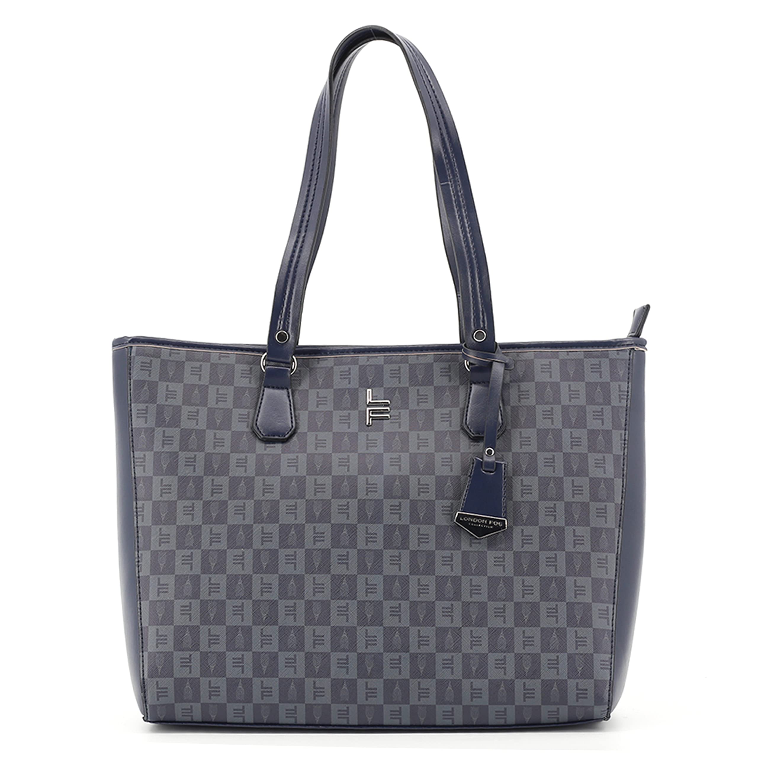 London Fog Vegan Leather Tote Bag for Women - Stylish Shoulder Bag for Work & Travel