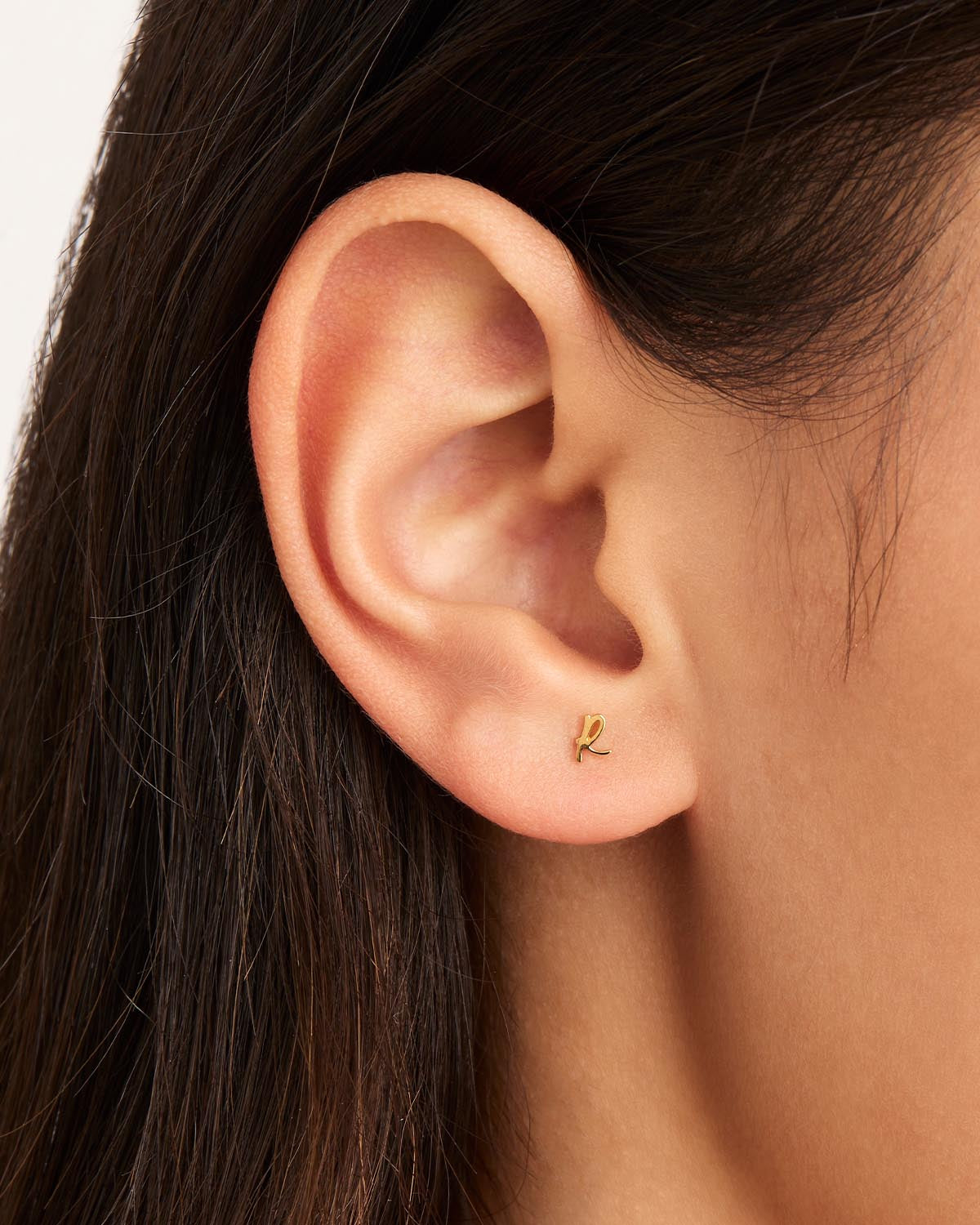 14K Solid Gold Love Letter Earrings - Dainty Romantic Jewelry for Women - Perfect Gift for Anniversary, Valentine's Day & Everyday Wear