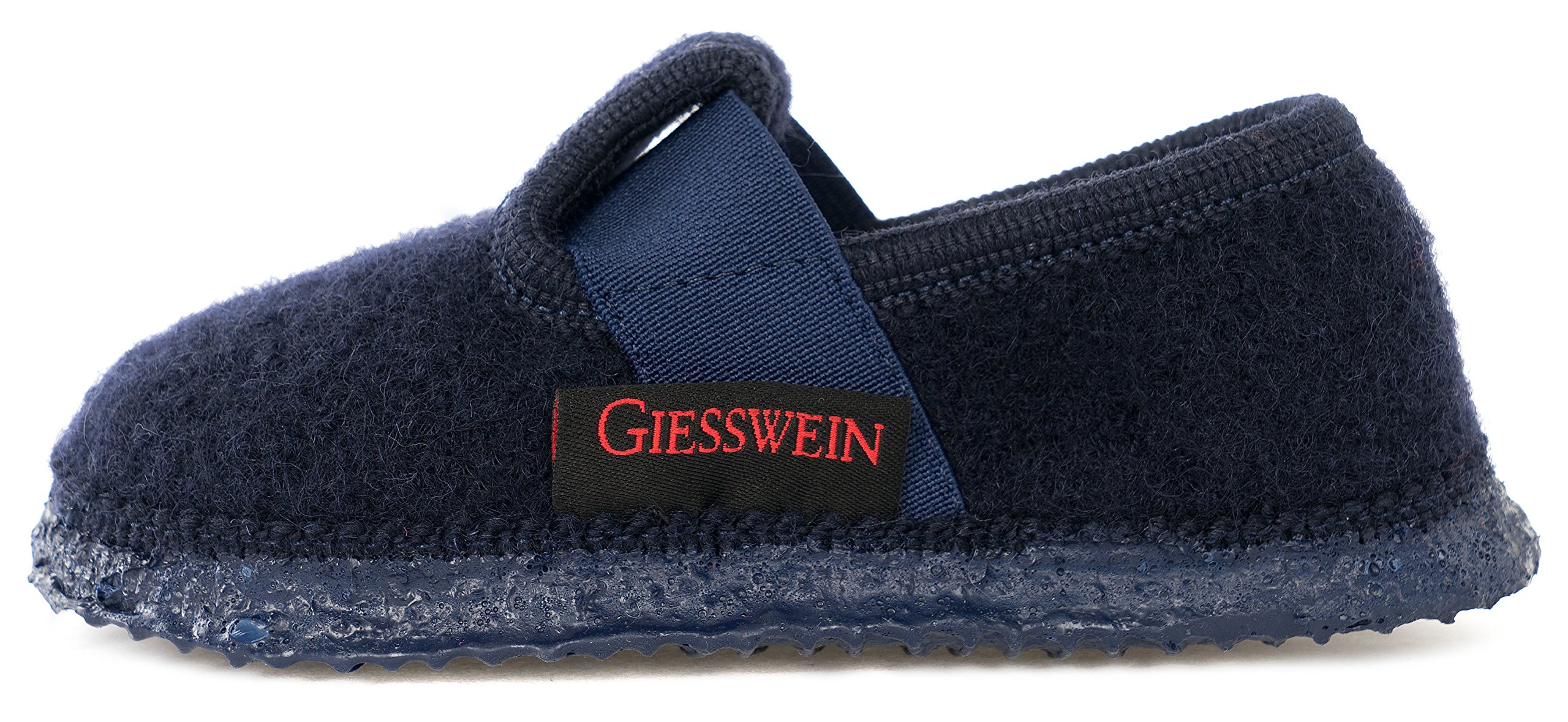 Giesswein Boys' Soft Wool Slippers - Comfortable Low-Top House Shoes for Kids - Perfect for Indoor Play, Relaxing at Home & Cold Weather Comfort (Size 1 US Little Kid)