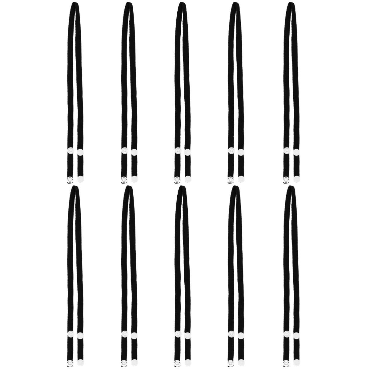 Adjustable Face Cover Lanyards - 10pcs Windproof Neck Strap for Glasses & Hats - Kids & Adults - Outdoor & Sports Use