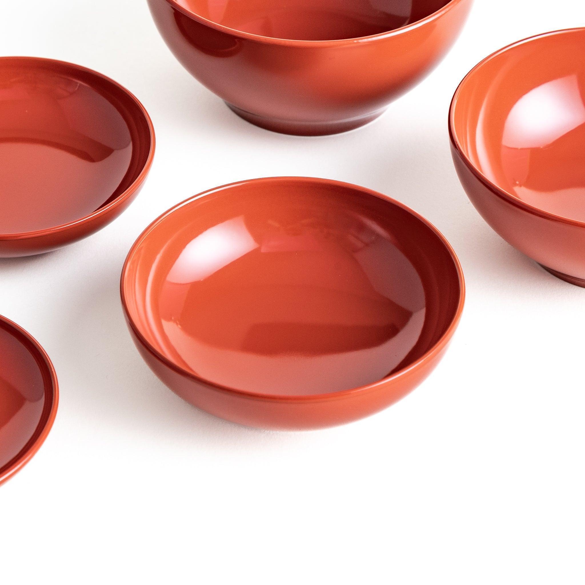 5-Piece Nested Oryoki Set - Traditional Japanese Zen Buddhist Meal Bowls for Mindful Eating, Meditation & Ceremonial Use