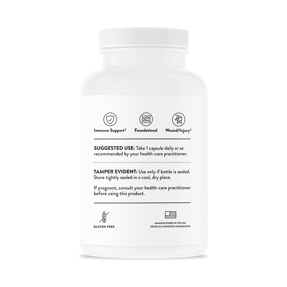 Thorne Ascorbic Acid (C153) - Premium Vitamin C Supplement for Immune Support & Skin Health - Ideal for Daily Wellness & Antioxidant Boost