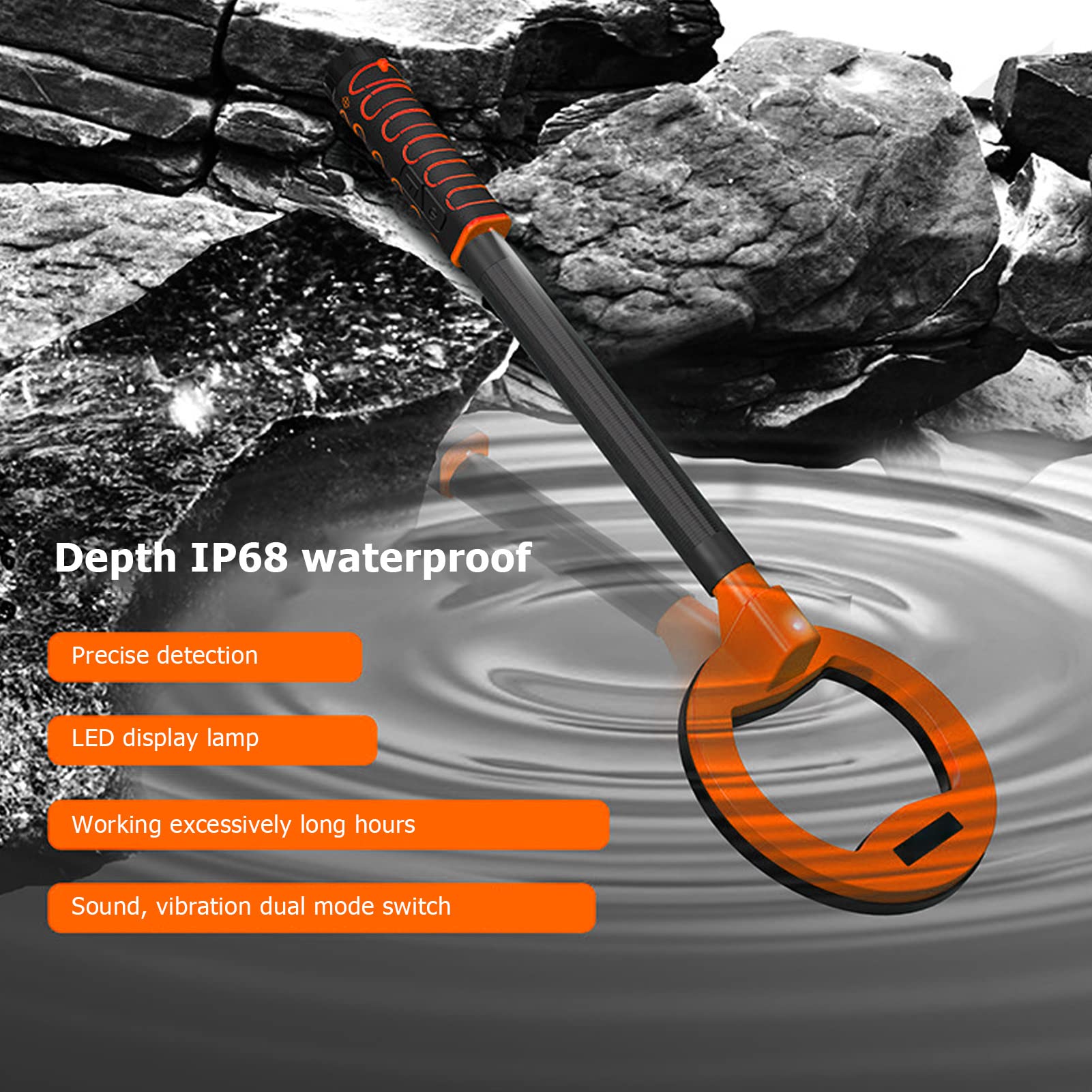 Professional Metal Detector for Adults - High Sensitivity 5V Underwater Gold & Silver Detector with 5.9