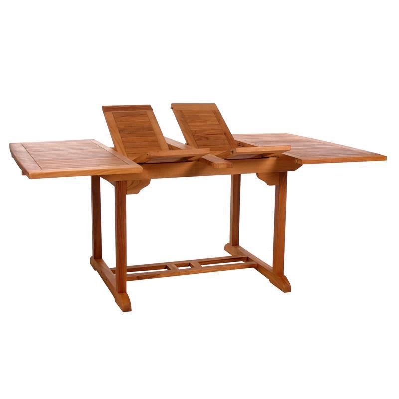 Premium Cedar Teak Butterfly Extension Table - Expandable Dining Table for Small Spaces | Perfect for Apartments, Condos & Outdoor Entertaining