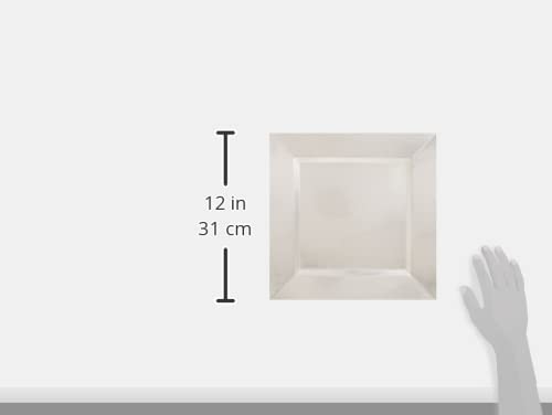 Jay Square Silver ChargeIt Charger Plate - Elegant Dinnerware for Weddings, Parties & Formal Dining Events