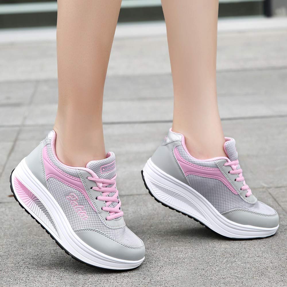 Breathable Mesh Women's Fashion Sneakers - Lightweight Soft Sole Winter Sports Shoes for Running, Walking & Gym Workouts