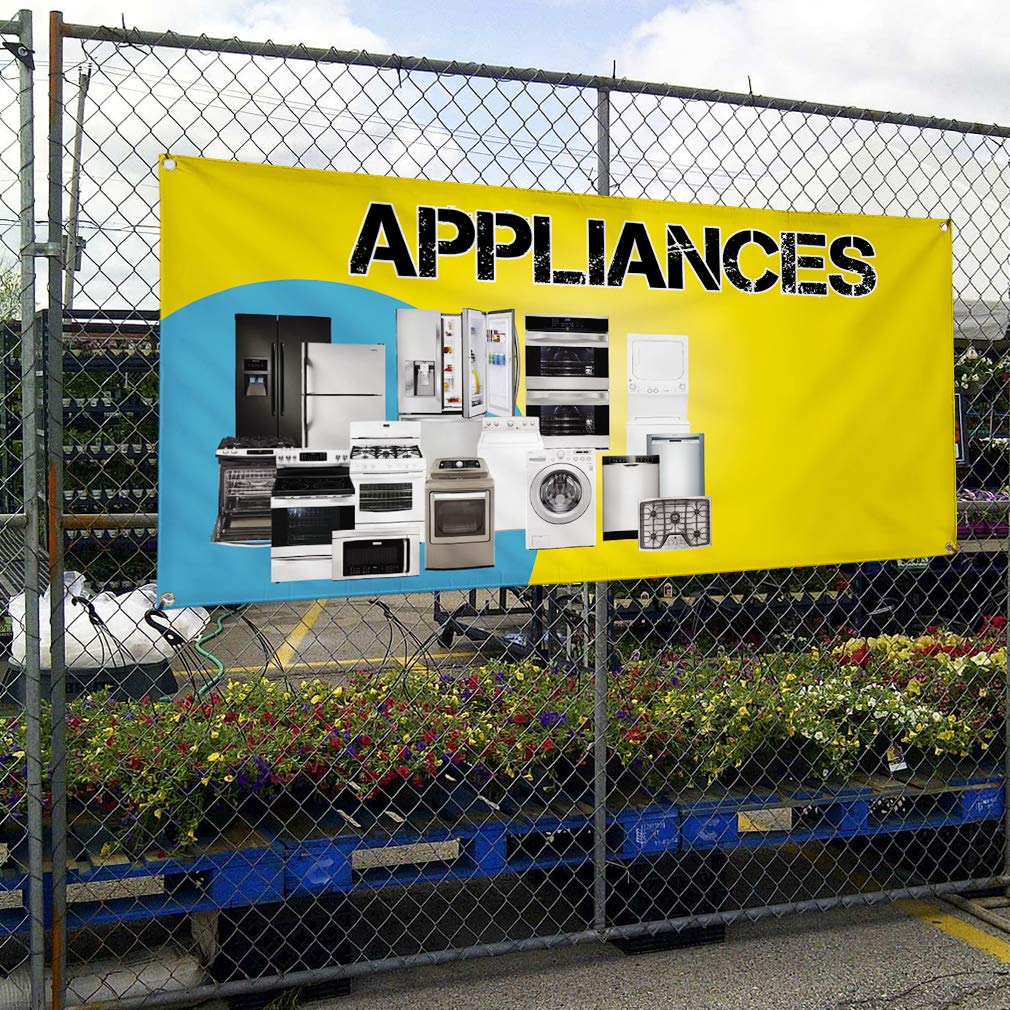 Durable Vinyl Banner for Outdoor Advertising - Weatherproof Business & Yard Signs with 4 Grommets (16x40 Inches) - Perfect for Retail Stores, Events & Industrial Use