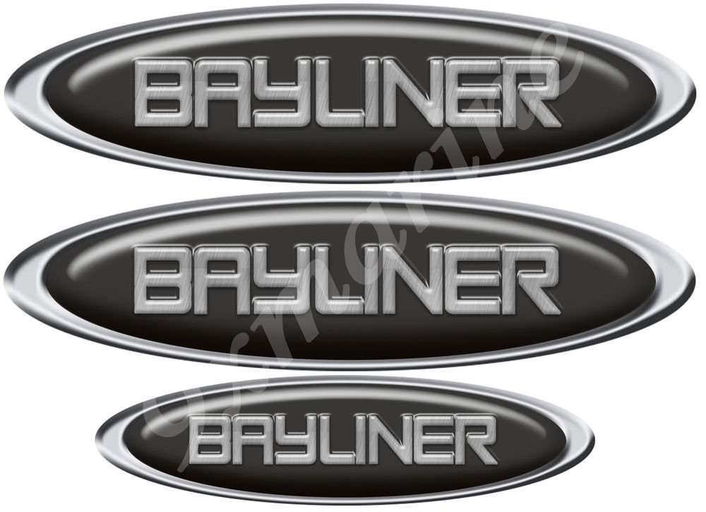 Bayliner Boat Decals - 10 Inch Oval Stickers for Boat Restoration & Customization | Perfect for Marine Upgrades, DIY Projects & Watercraft Decor