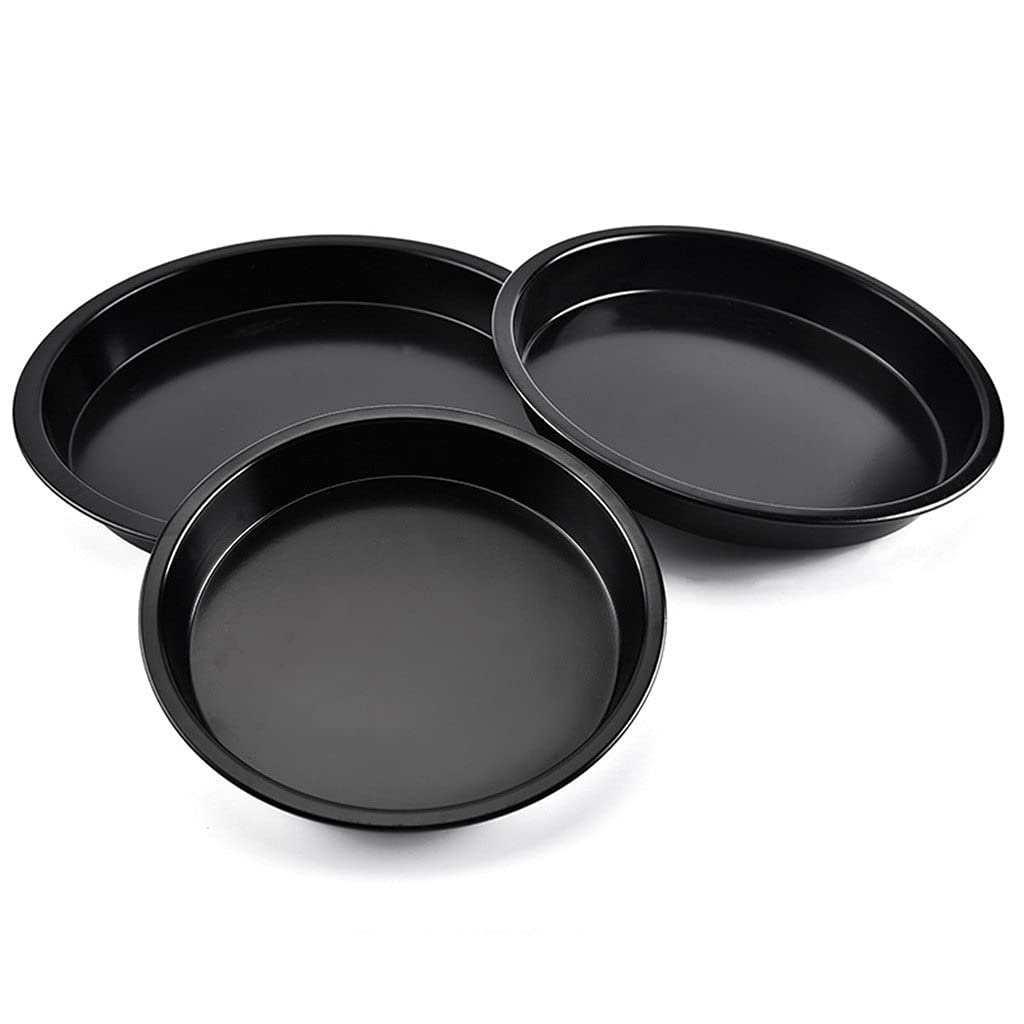 Non-Stick Round Kitchen Pan - Oven Safe Cookware with Convenient Storage Accessories | Perfect for Baking, Cooking & Kitchen Decor Organization