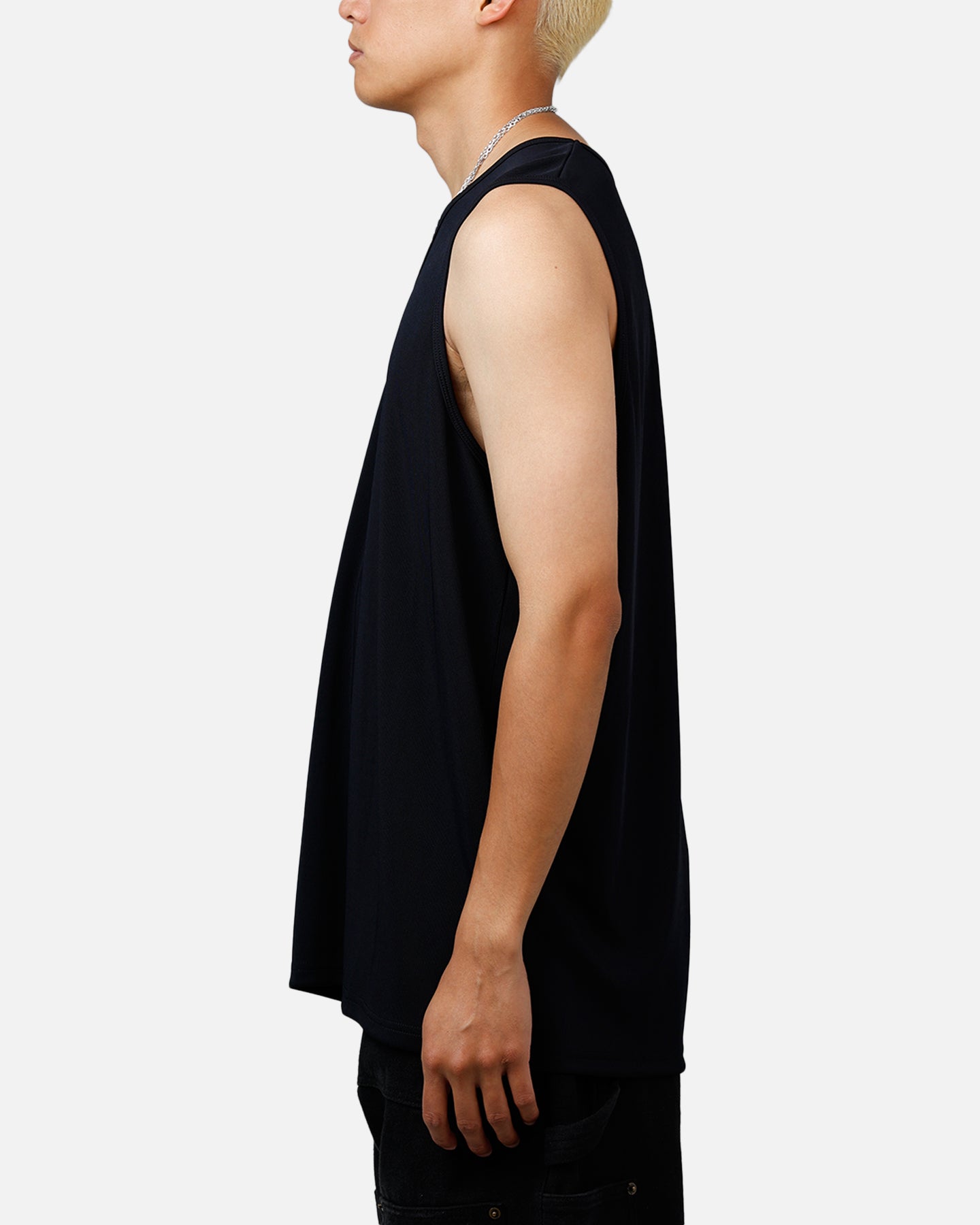 ABC Women's Fancy Jersey Tank Top - Soft Stretch Black Sleeveless Shirt for Casual Wear, Summer Outfits & Layering