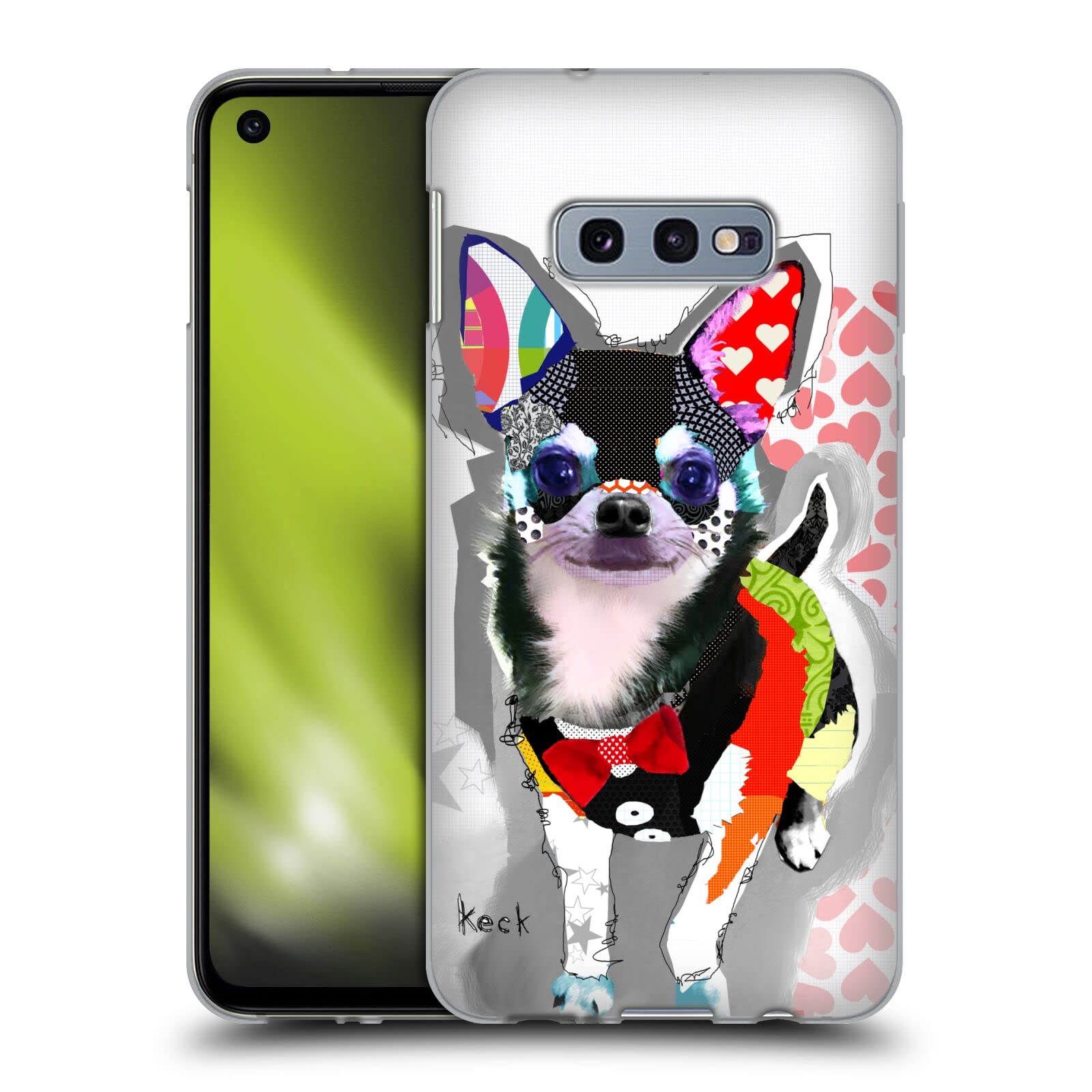 Officially Licensed Michel Keck Chihuahua Dogs Soft Gel Case for Samsung Galaxy S10e | Durable Protection & Stylish Design for Everyday Use