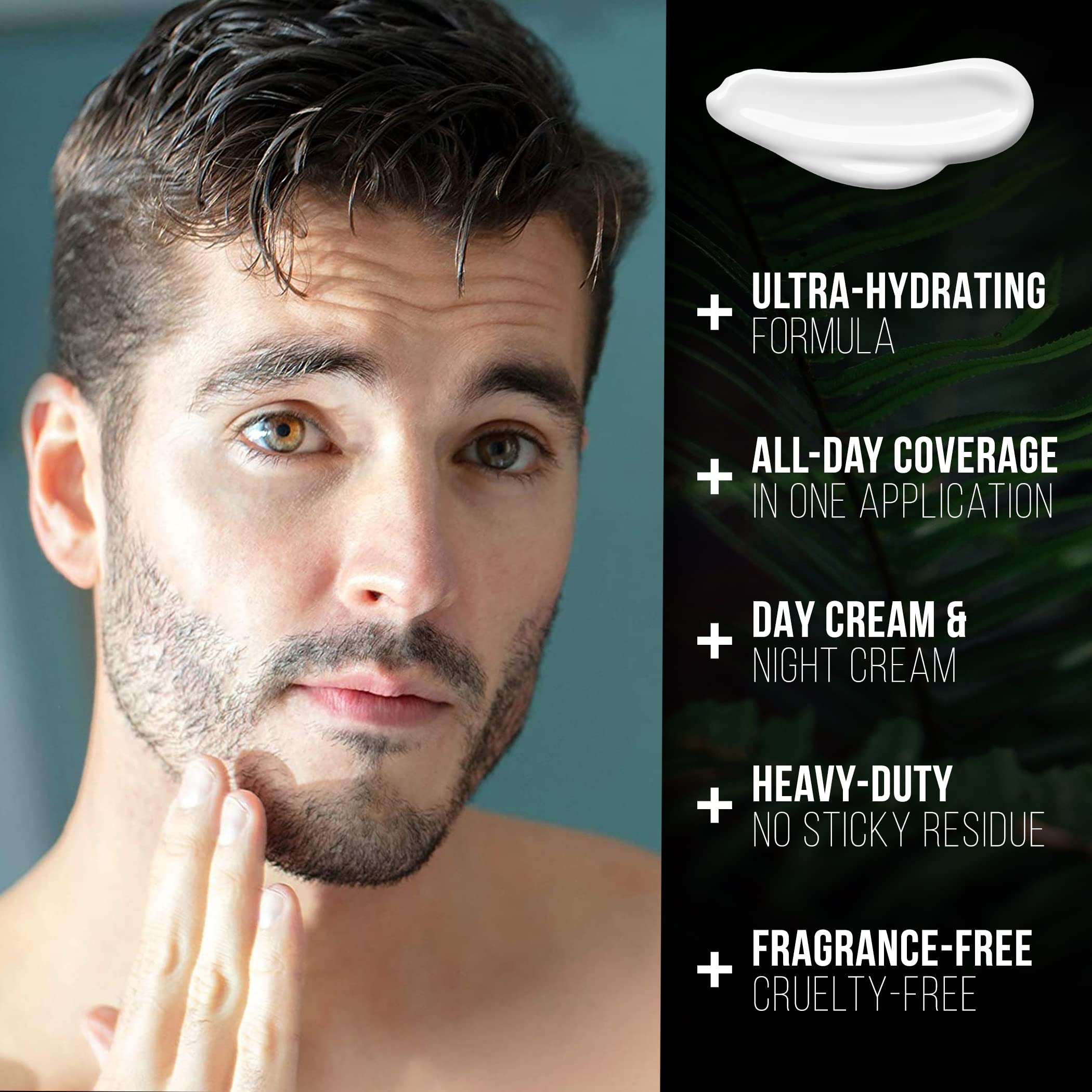 RUGGED & DAPPER Men's Grooming Kit - Lip Balm, Cologne & Face Cream Set for Dry Skin Care | Perfect Gift for Him, Travel & Daily Use