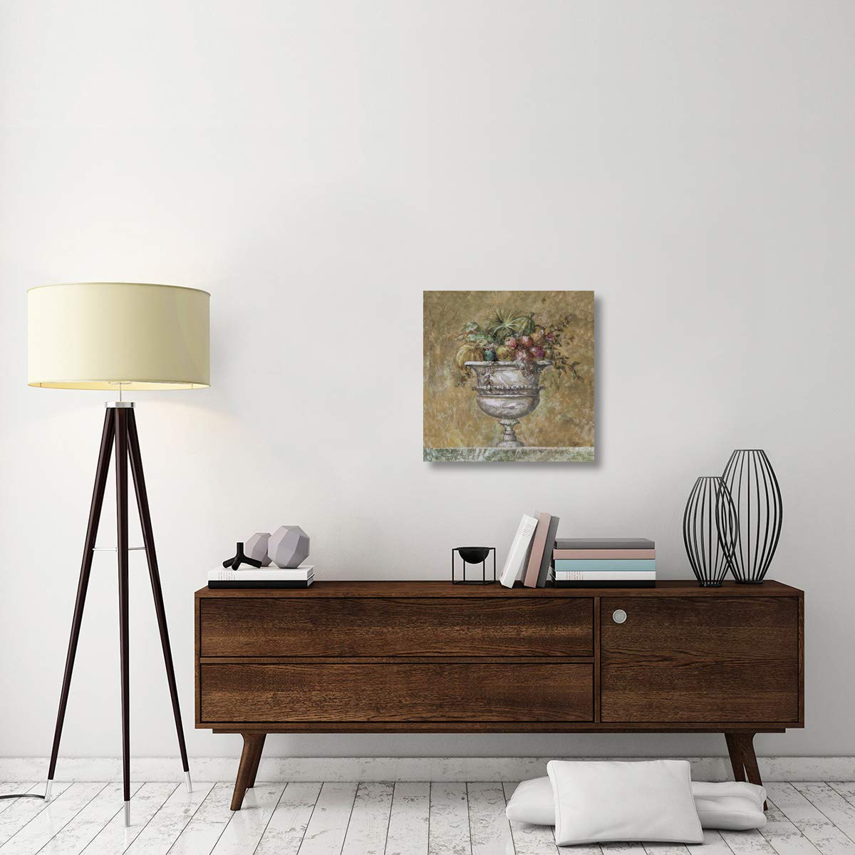 Global Gallery Fruit Fresco Canvas Wall Art - 24x24 Inch Modern Kitchen Decor - Perfect for Dining Room, Cafe & Home Decor