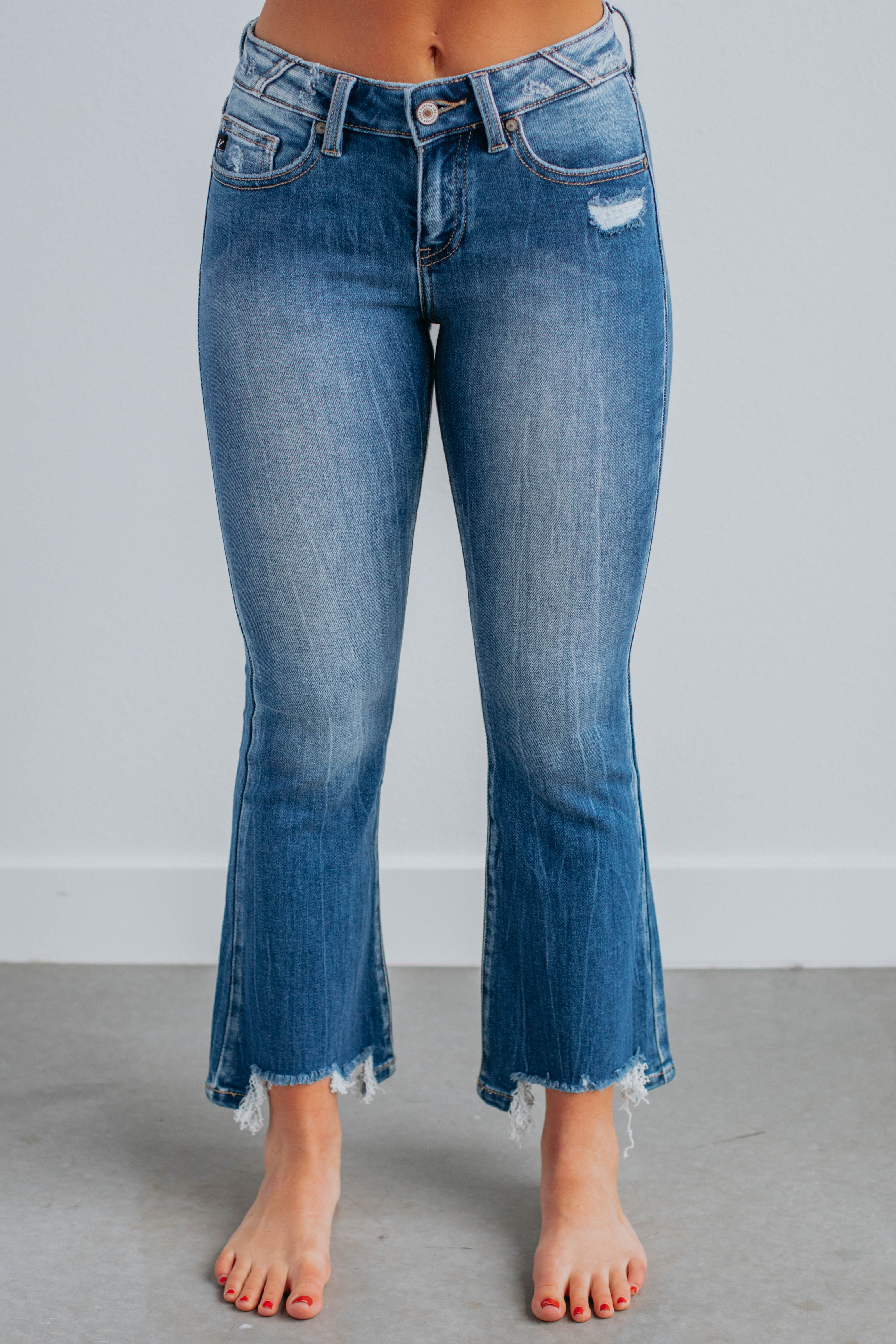 Decla KanCan Jeans for Women - High Waist Flared Bootcut Denim Pants - Vintage Retro Style Jeans for Casual Wear, Night Out and Office Outfits