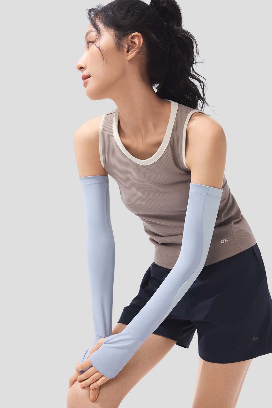 UPF150+ Women's Dual Finger Hole Sun Sleeves - UV Protection Arm Covers for Outdoor Sports, Gardening & Driving